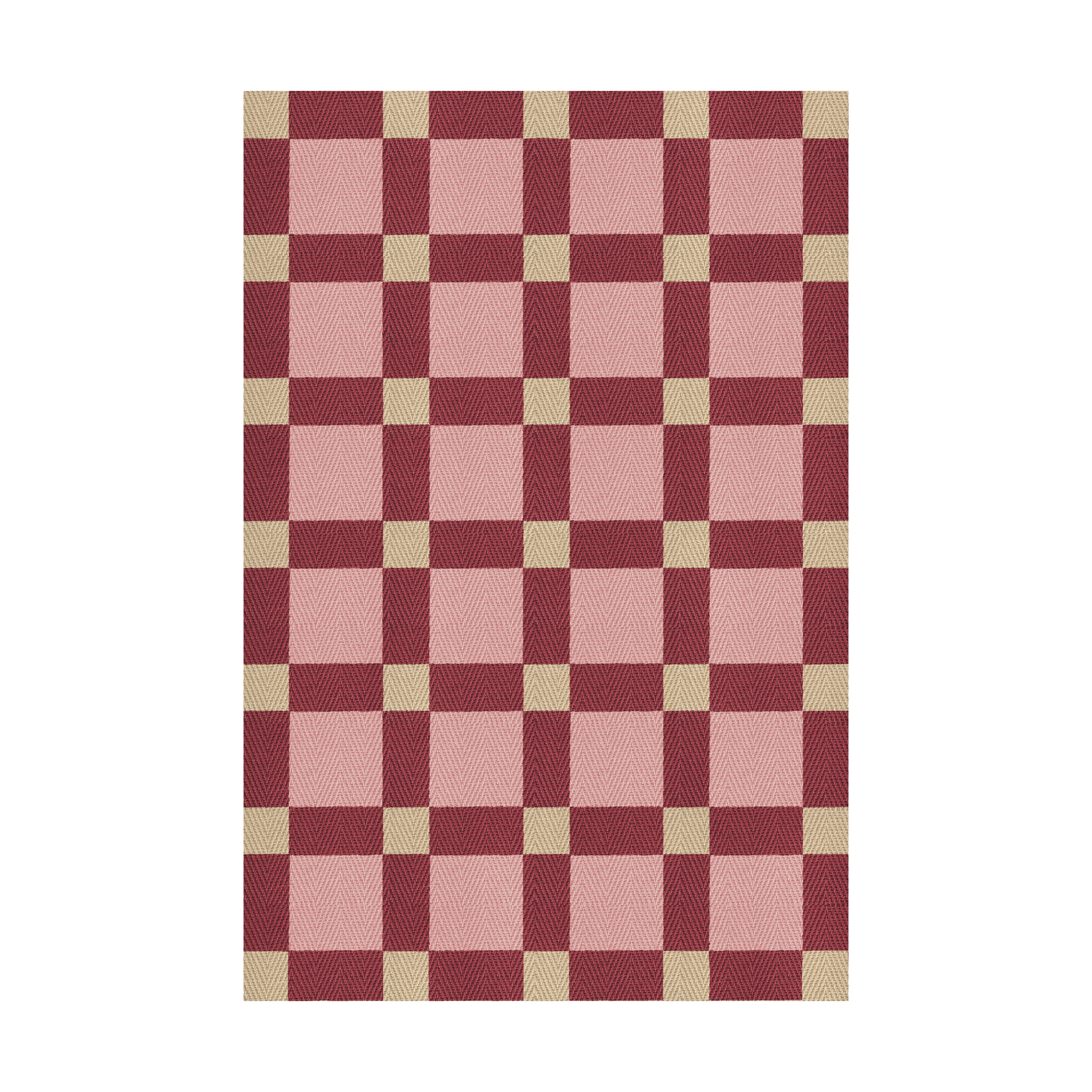 Alfombra de yute Evelina Kroon 250x350 cm Plum punsch