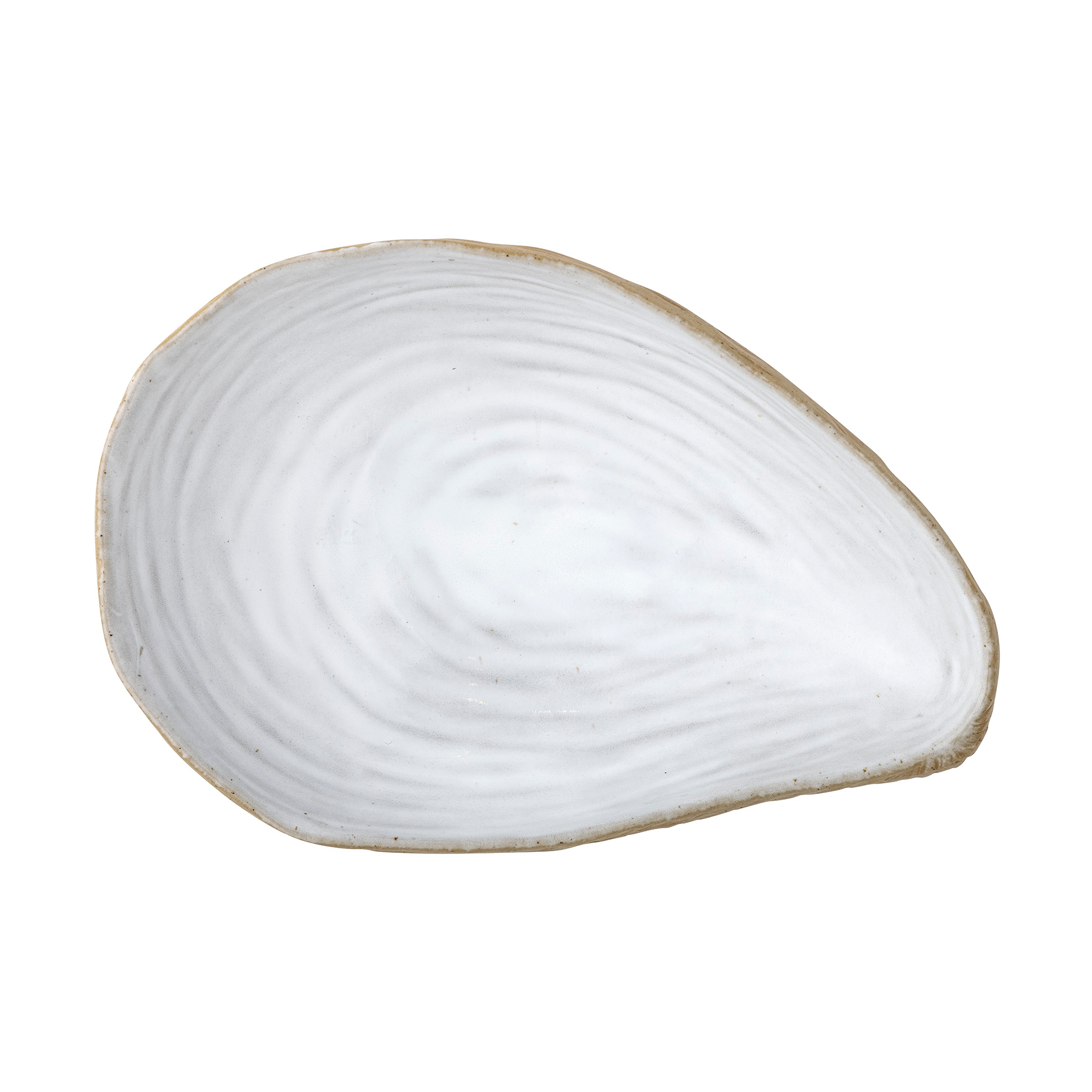 Cuenco decorativo Bakur concha 14x20 cm Beige-gris