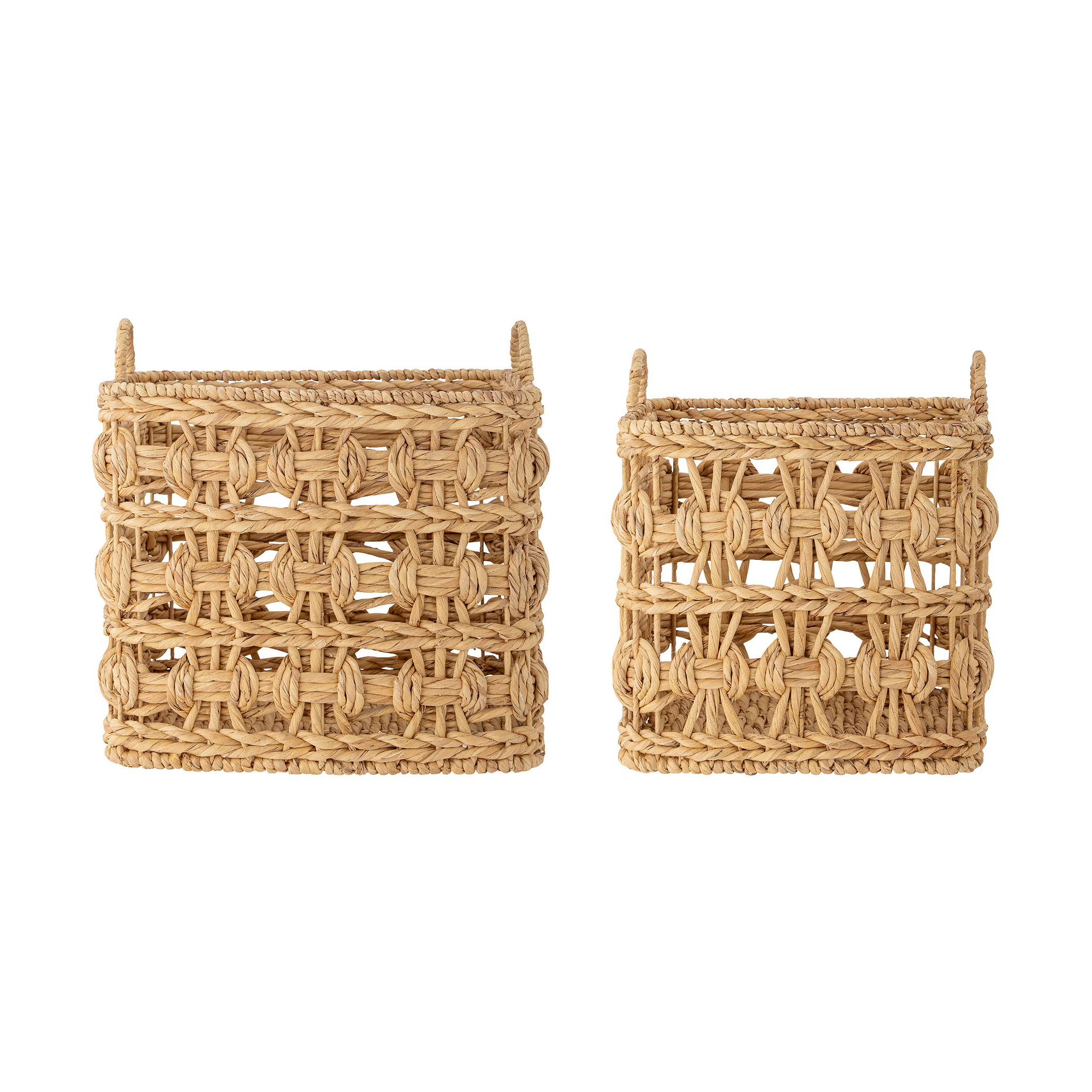 Set de 2 cestas con asa Marnie Jacinto de agua