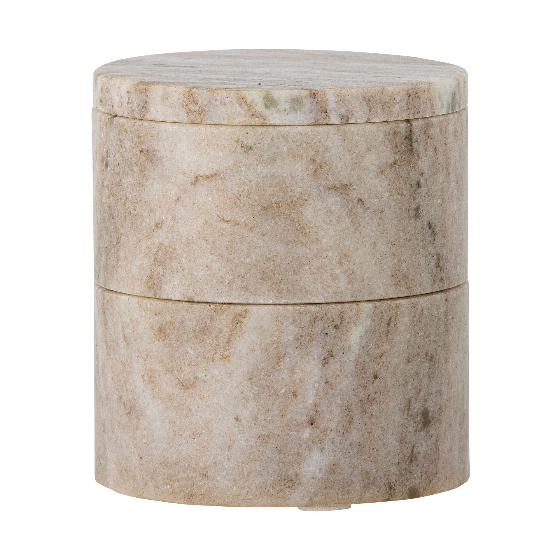 Bote con tapa Ilena 3 piezas Mármol