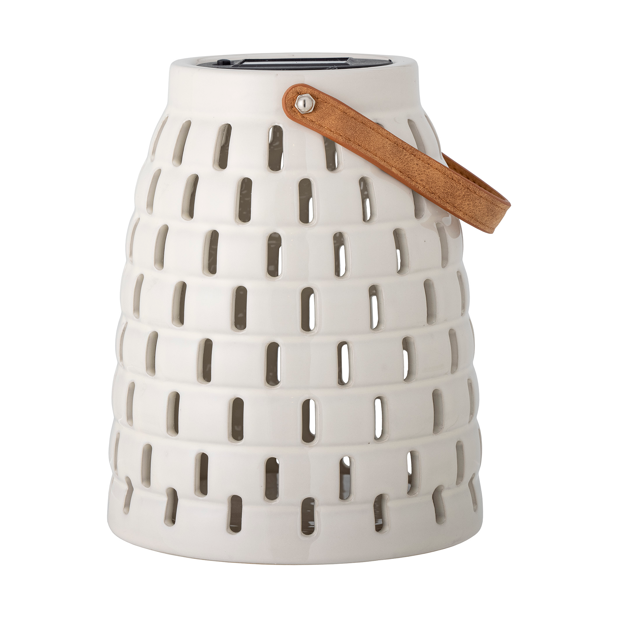 Lámpara solar de farol Trellis 20,5 cm Natural