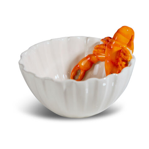 Bol Lobsti Ø14 cm Blanco-naranja