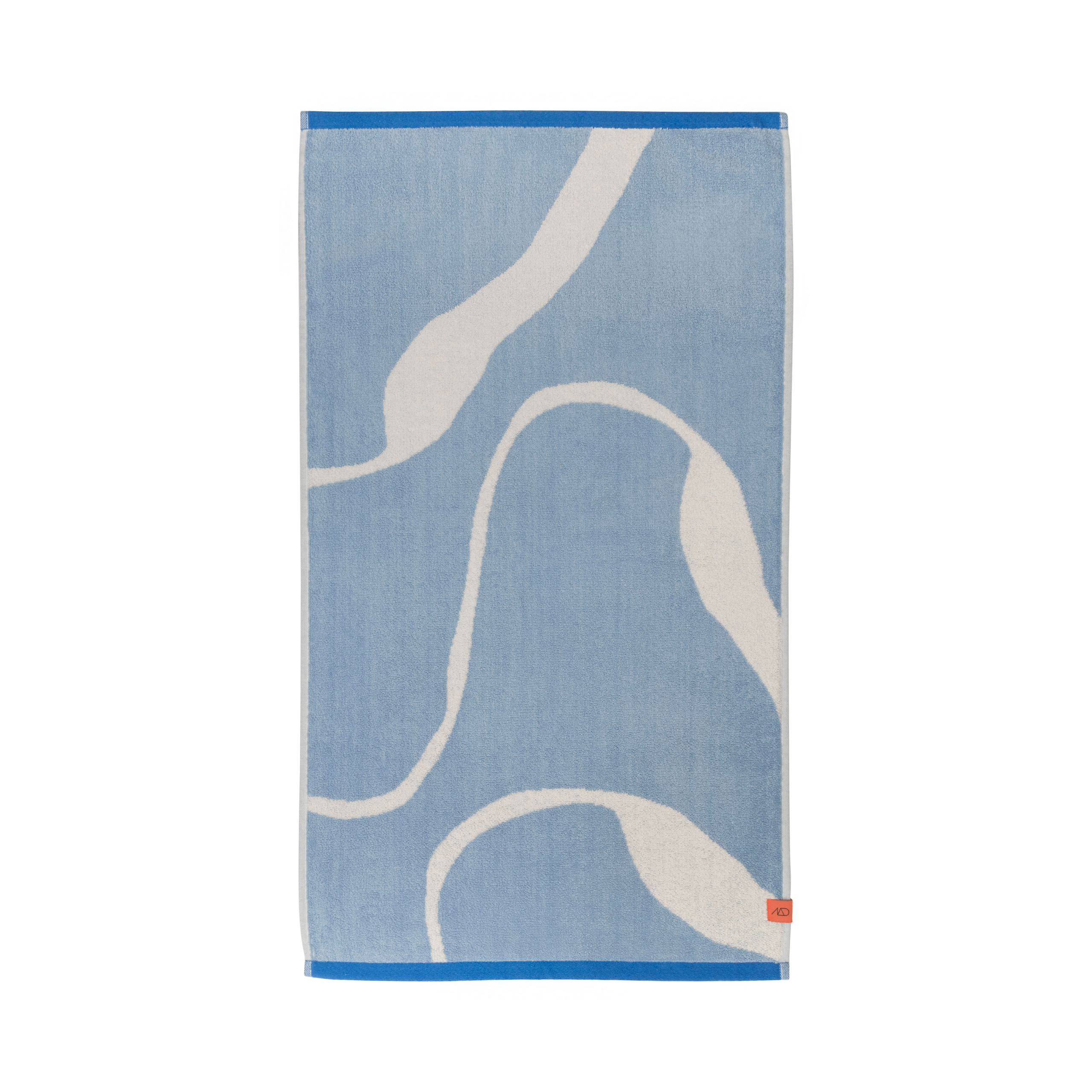Toalla de baño Nova Arte 70x133 cm Light blue-off-white