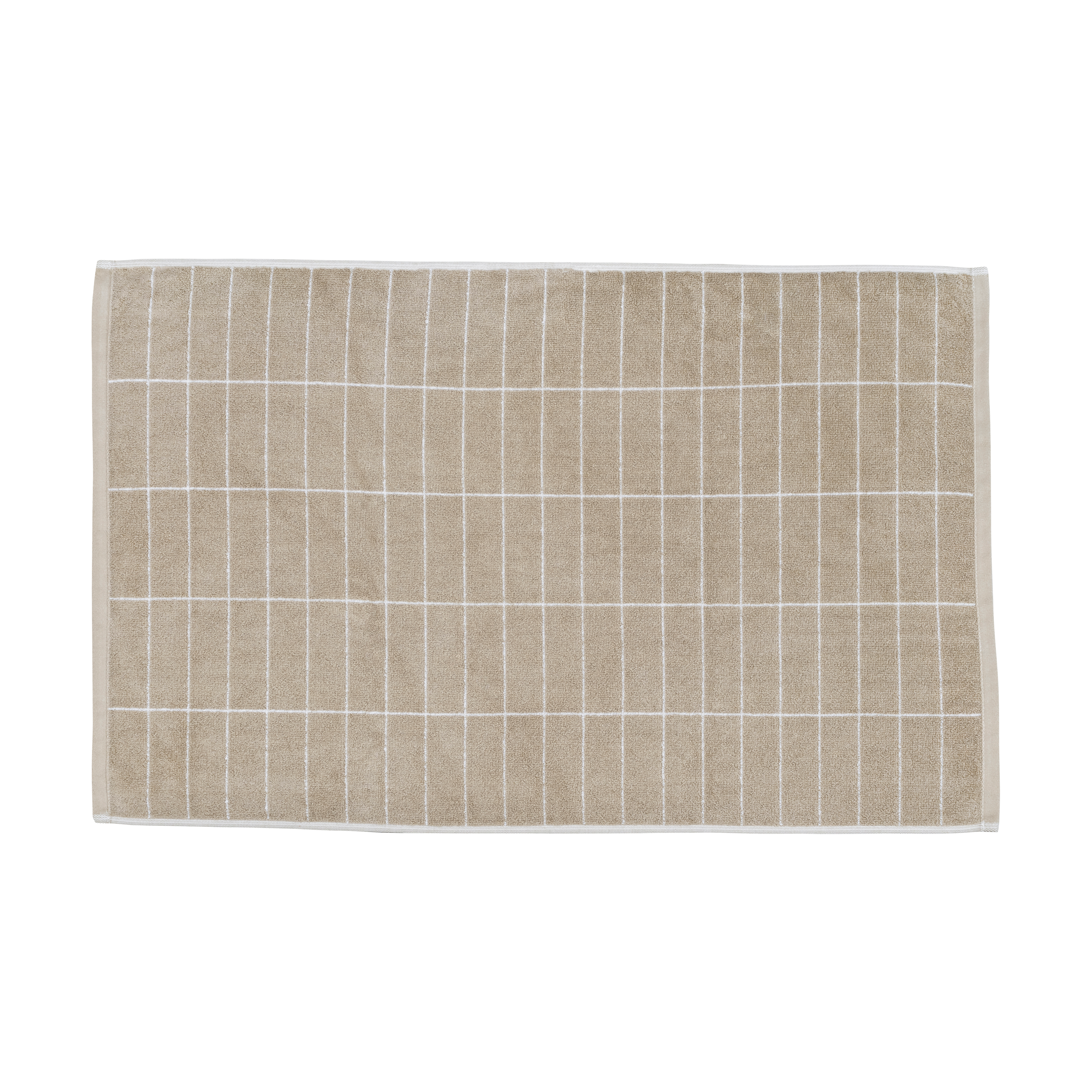 Alfombra de baño Tile Stone 50x80 cm Sand-off white