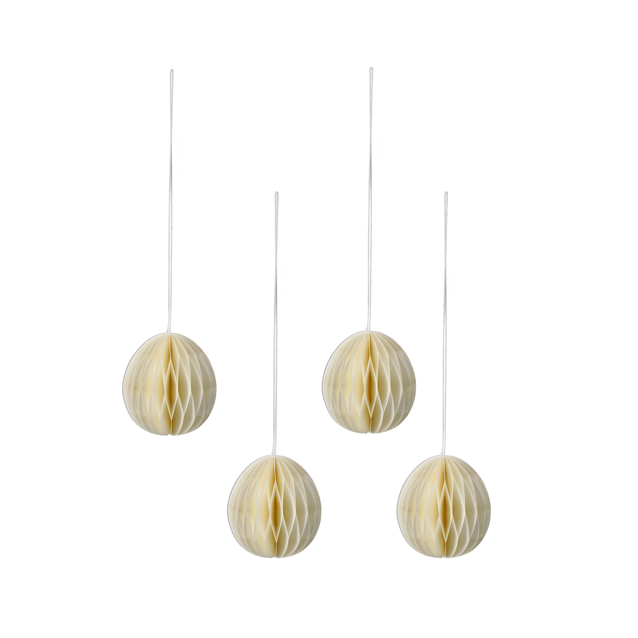 6 Huevos de papel Brooding 7 cm Beige