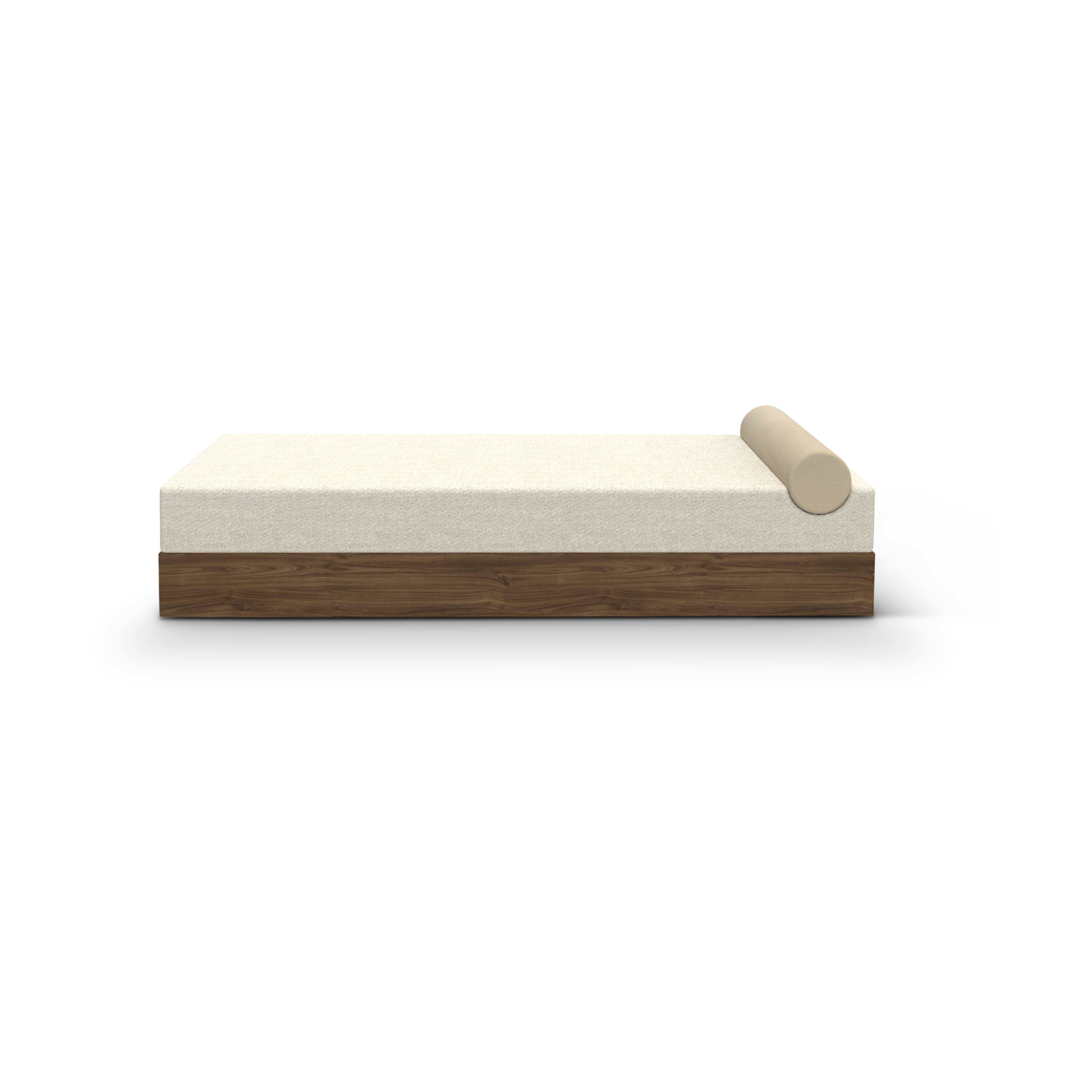 Diván Mass 200x75x51 cm Karakorum ivory 001-walnut