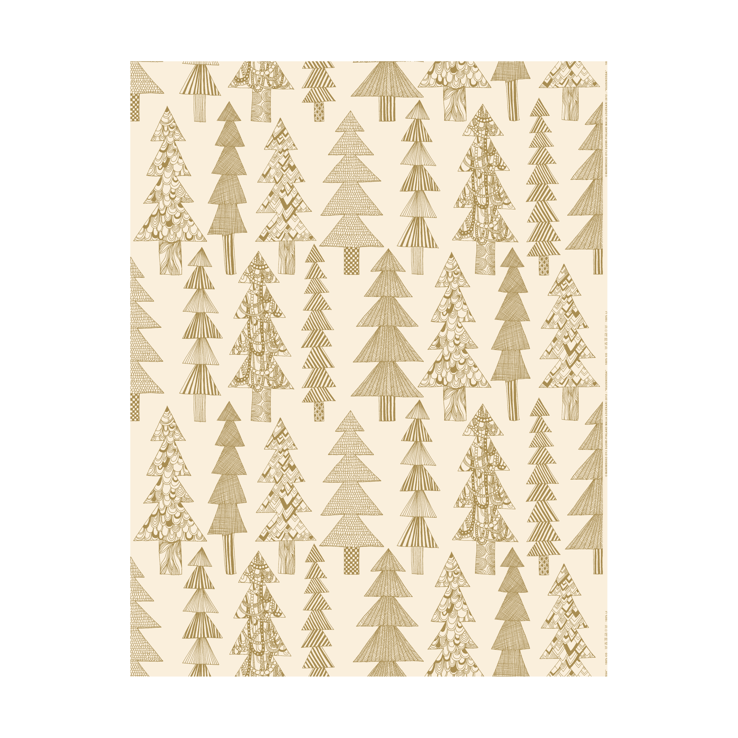 Tela Kuusikossa algodón Cotton-gold