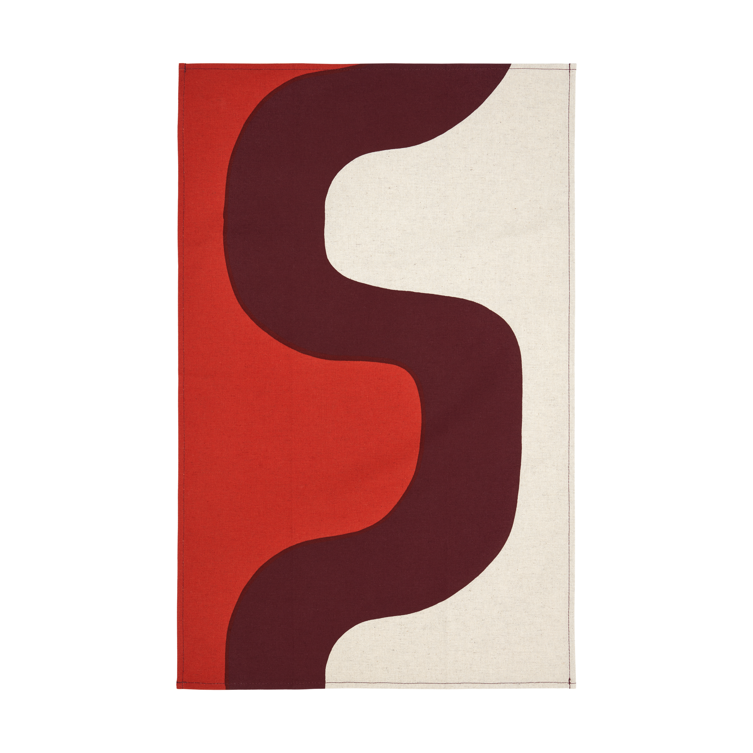 Paño de cocina Seireeni 47x70 cm Linen-burgundy-red