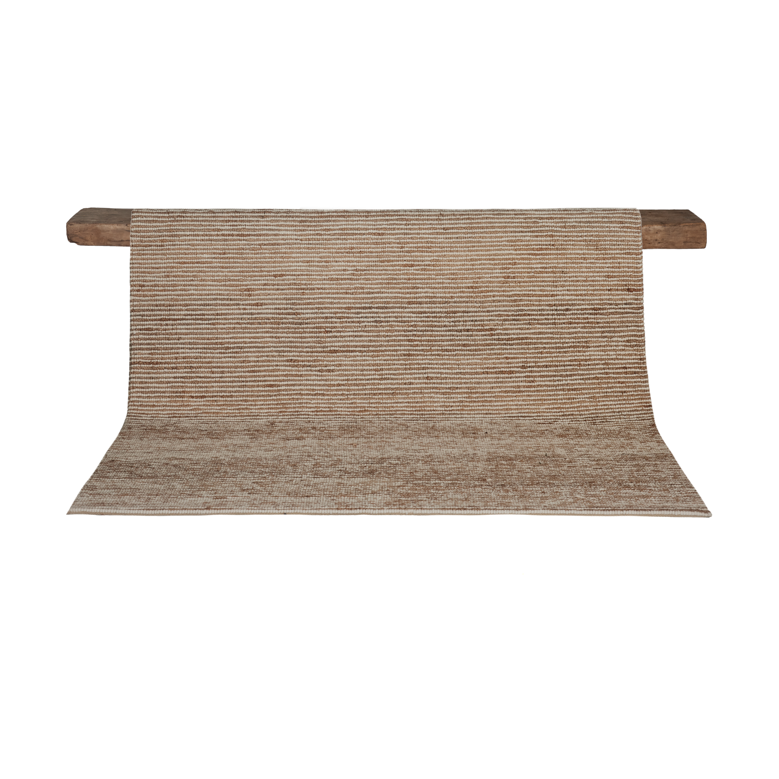 Alfombra de lana de cáñamo de 170x240 cm Rayado