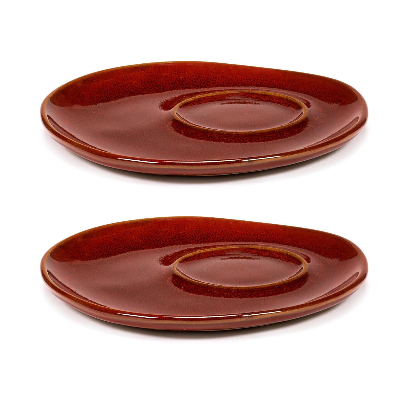 2 Platillos para taza expreso La Mère Ø11 cm Venetian red
