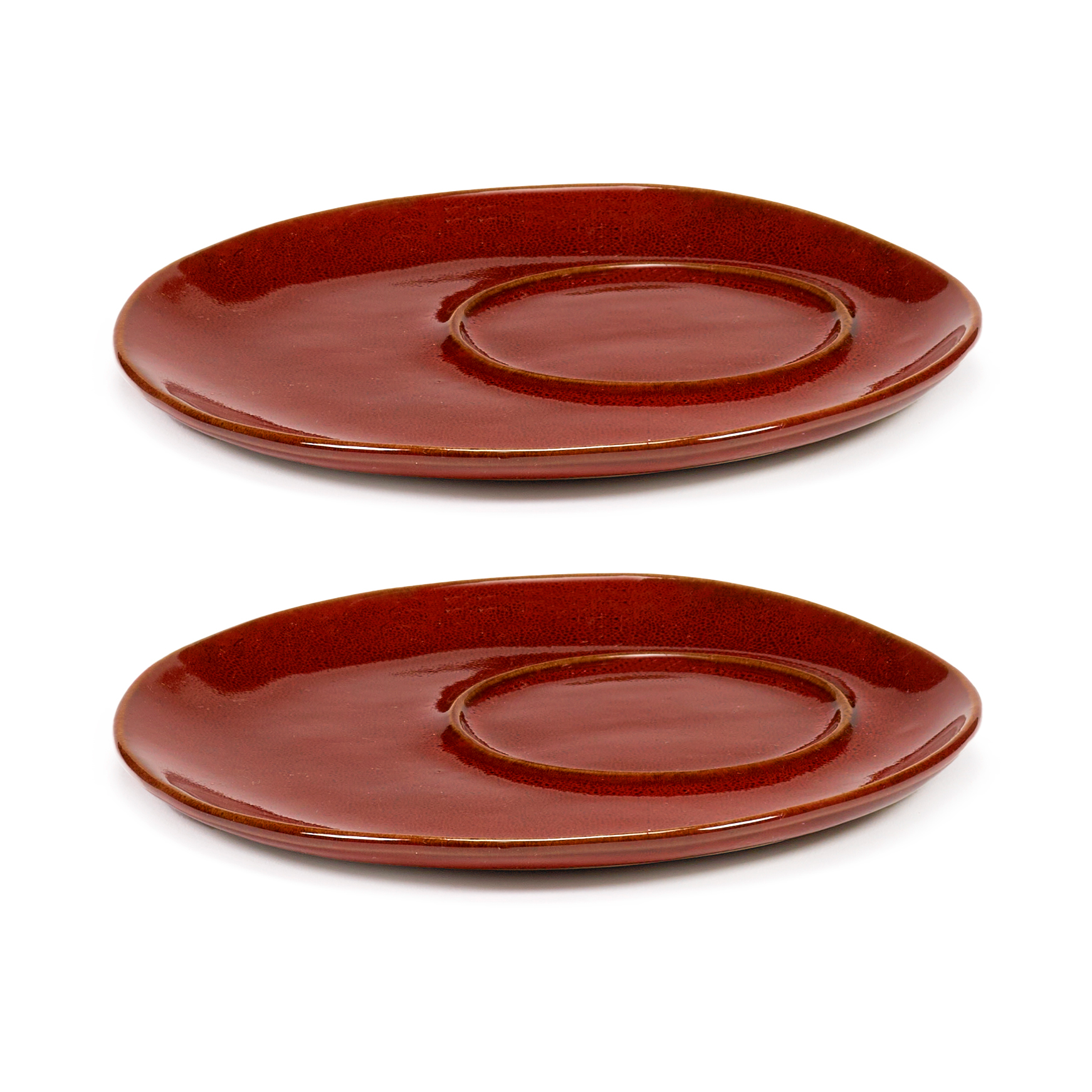 2 Platillos para taza de café La Mère Ø14,5 cm Venetian red