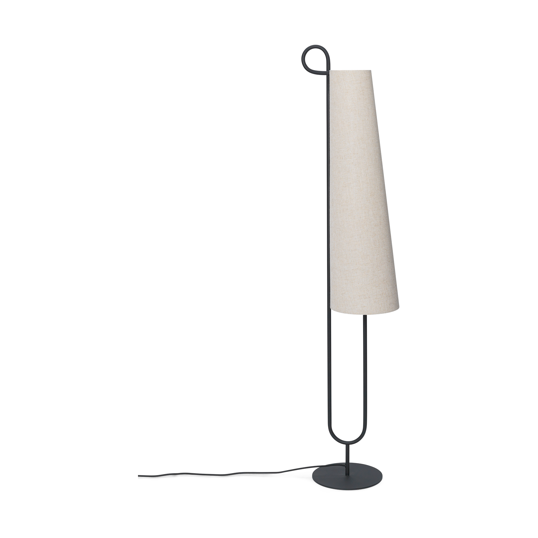 Lámpara de pie Ancora Negro-Natural