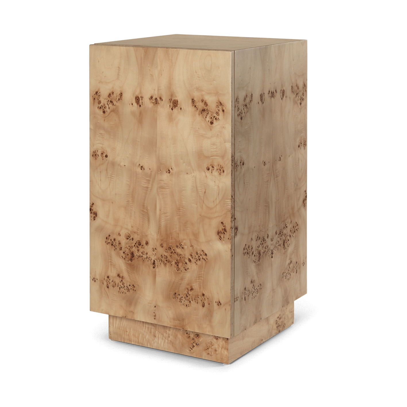 Pedestal Burl Side Table Natural