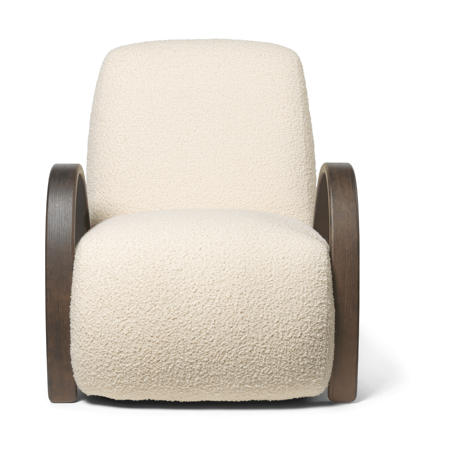 Buur lounge chair Nordic Bouclé Blanco roto