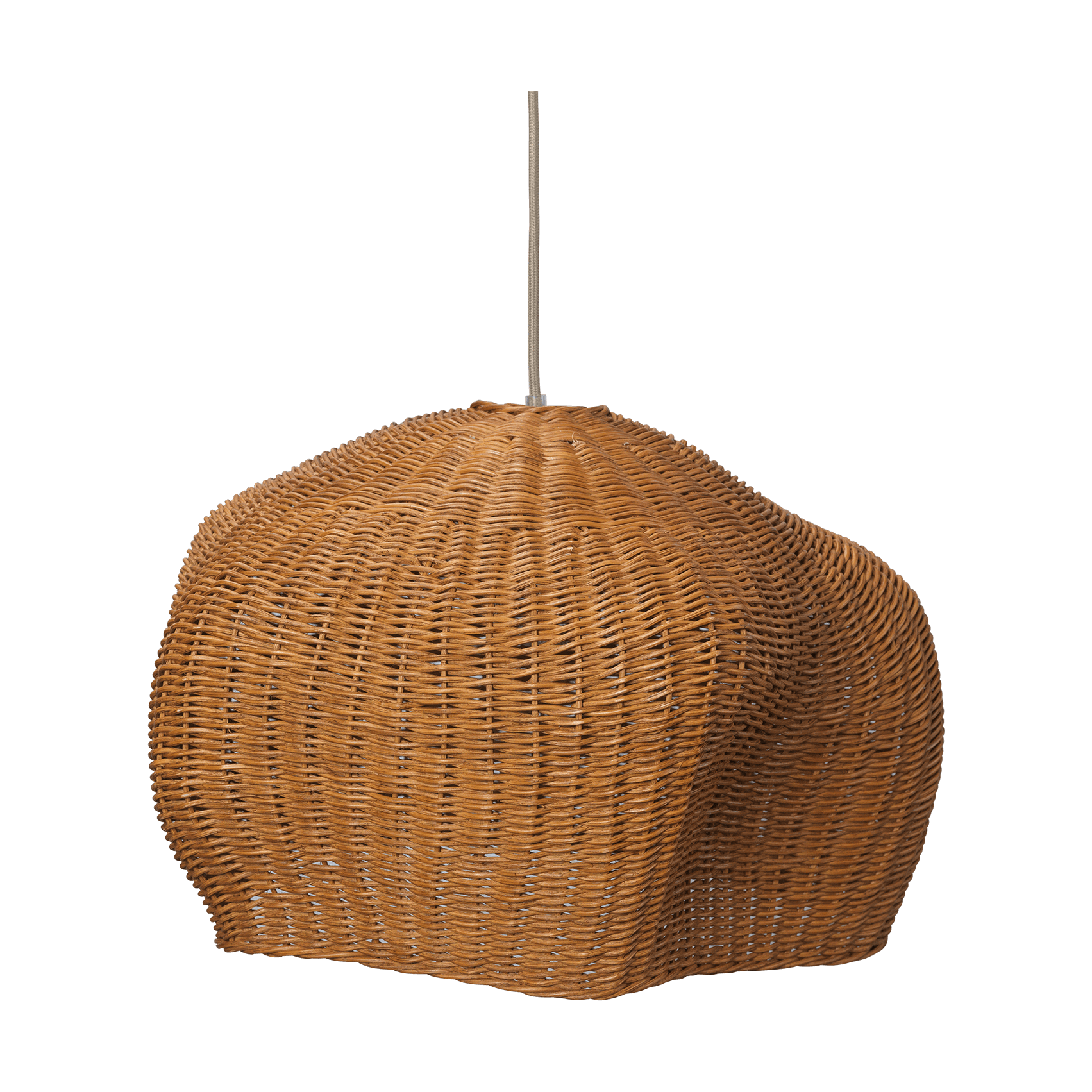 Pantalla de lámpara Drape medium Natural