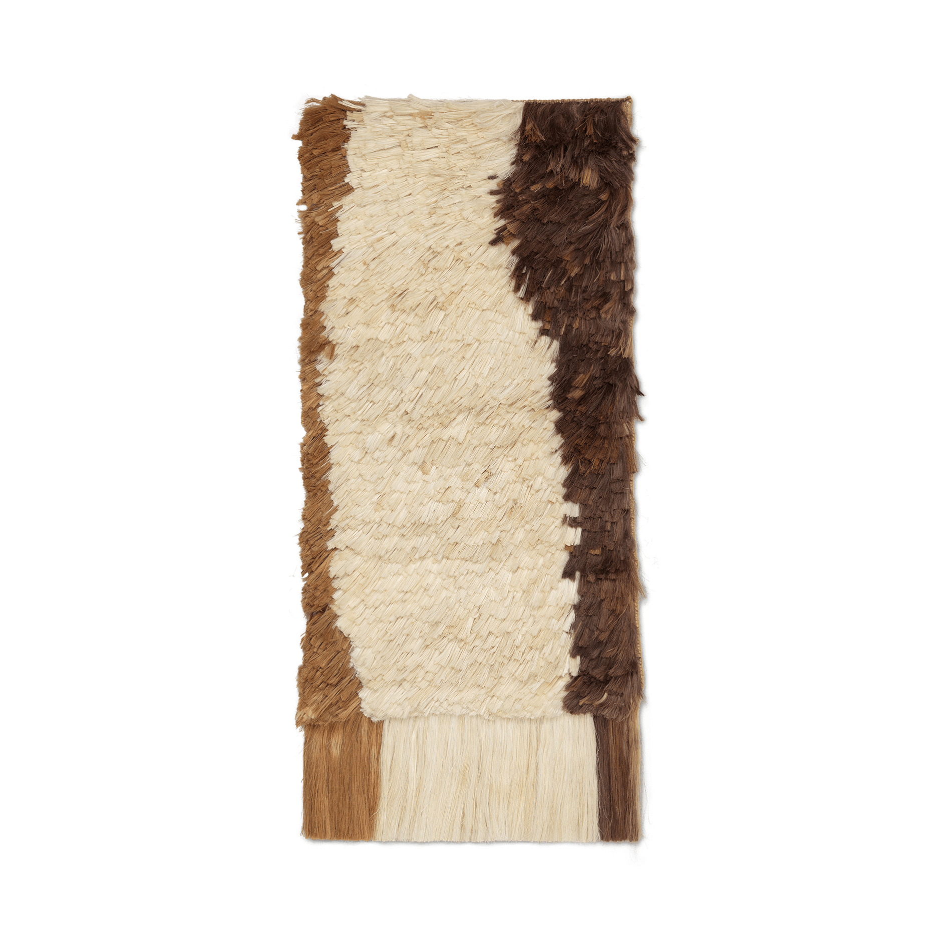 Alfombra de pared Edge Wall Rug 50x110 cm Blanco roto - Café