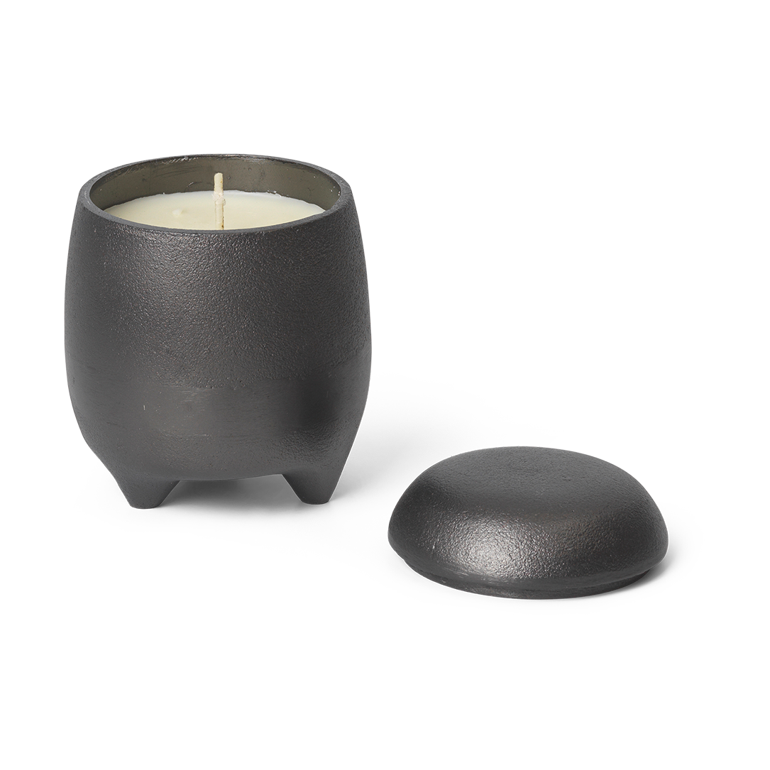 Vela en frasco Evoke Aluminio ennegrecido