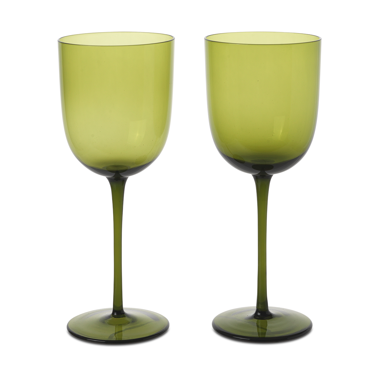 2 Copas de vino blanco Host 30 cl Verde musgo