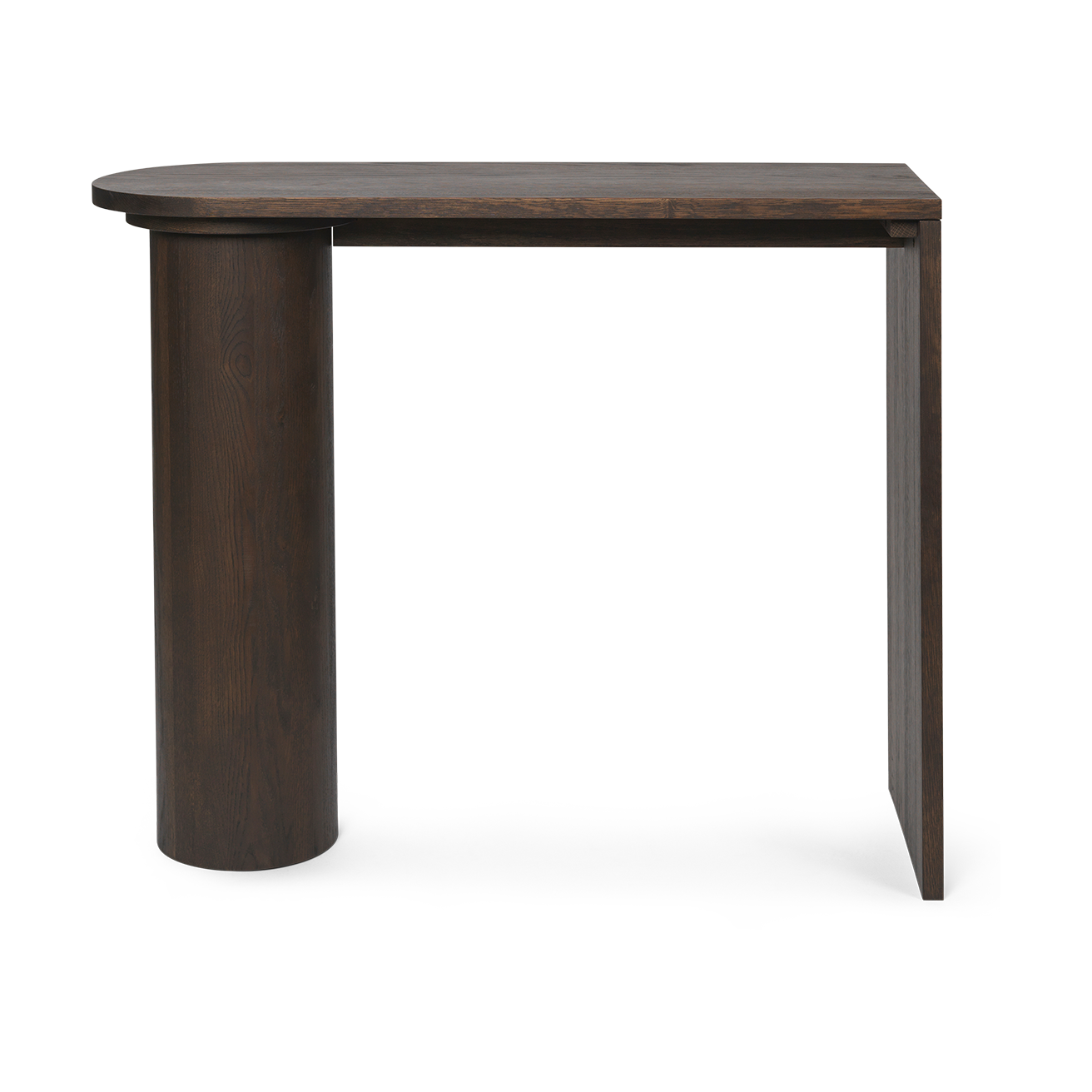 Mesa auxiliar Pylo Console Table 85x36x100 cm Roble manchado oscuro