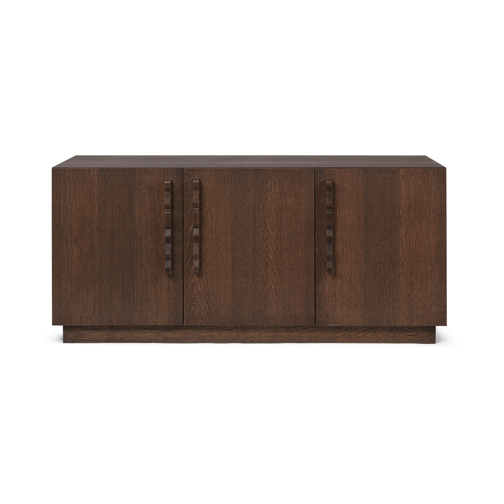 Aparador Unda 146x68x50 cm Roble manchado oscuro