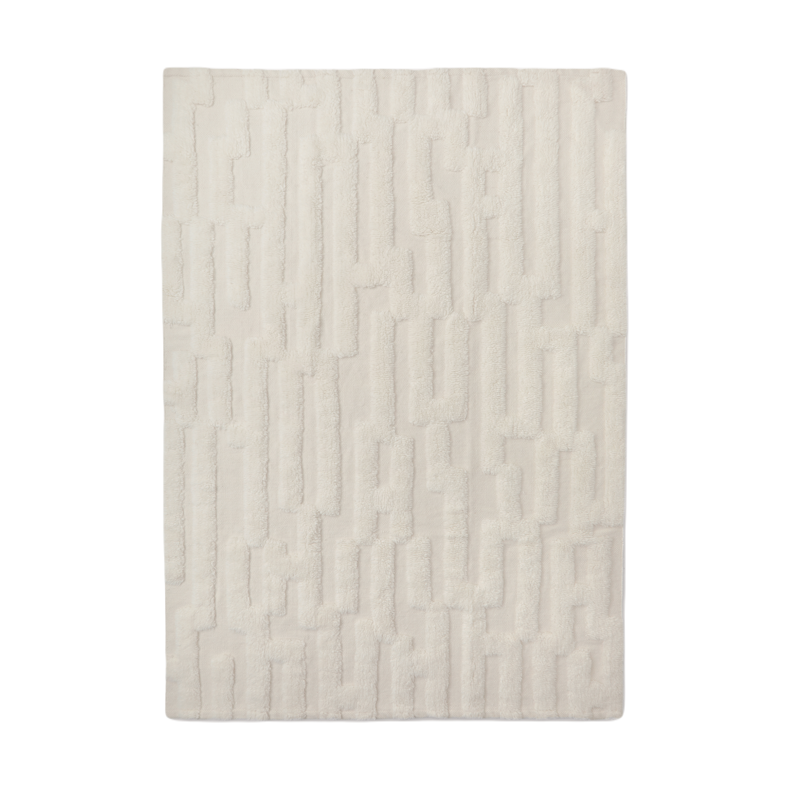 Alfombra de lana Bielke 280x380 cm Offwhite