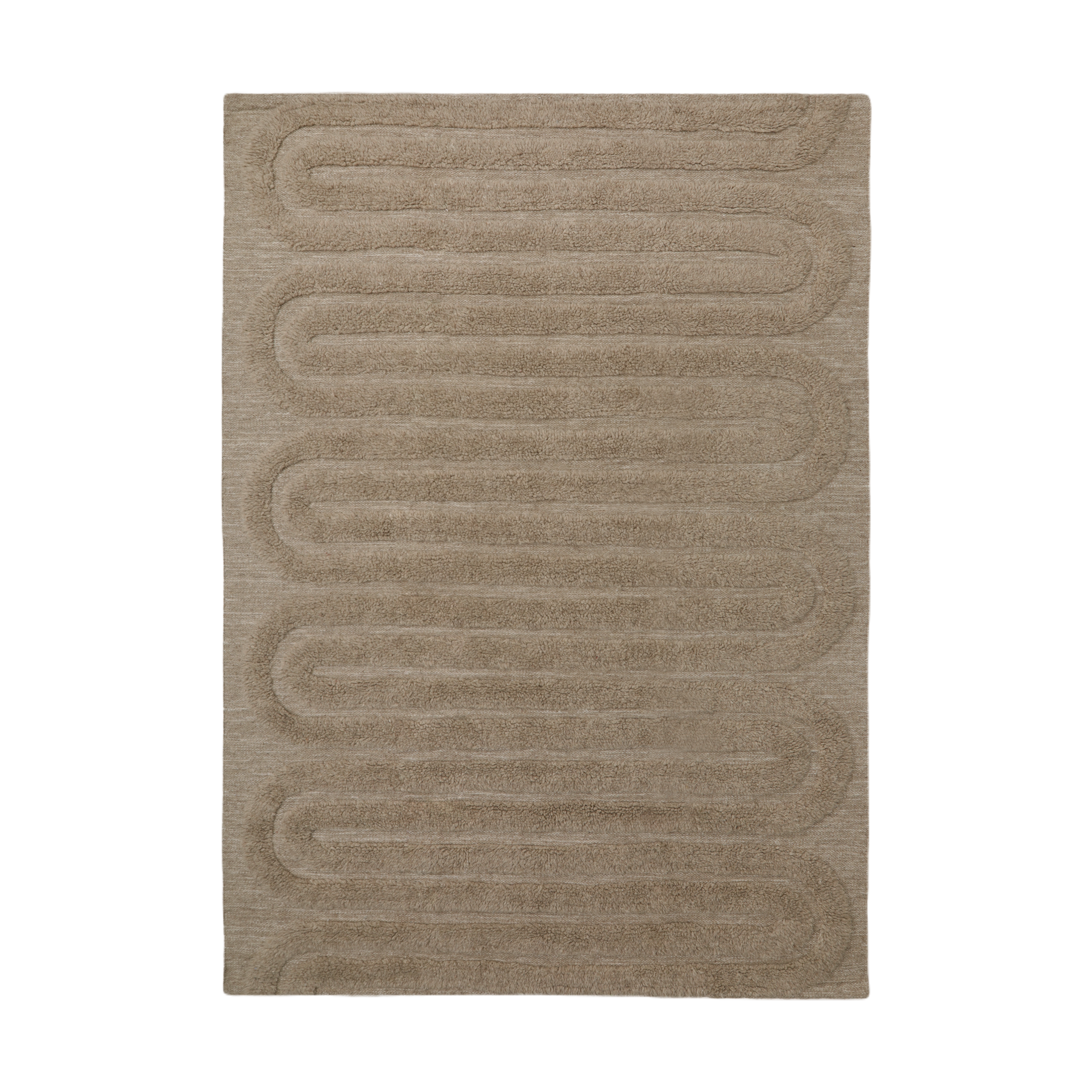 Alfombra de lana Riklund 160x230 cm Beige-melange