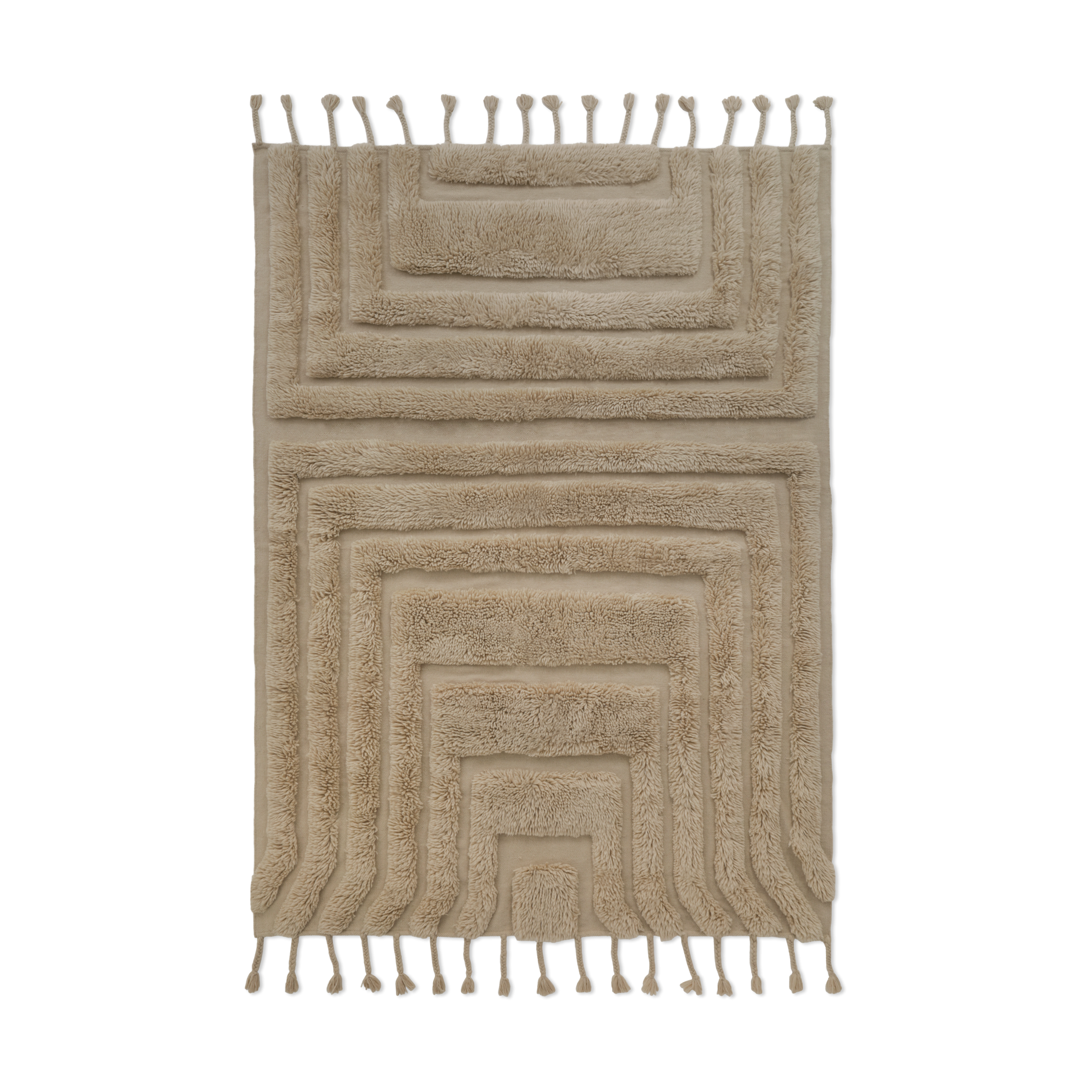Alfombra de lana Kask 200x300 cm Beige