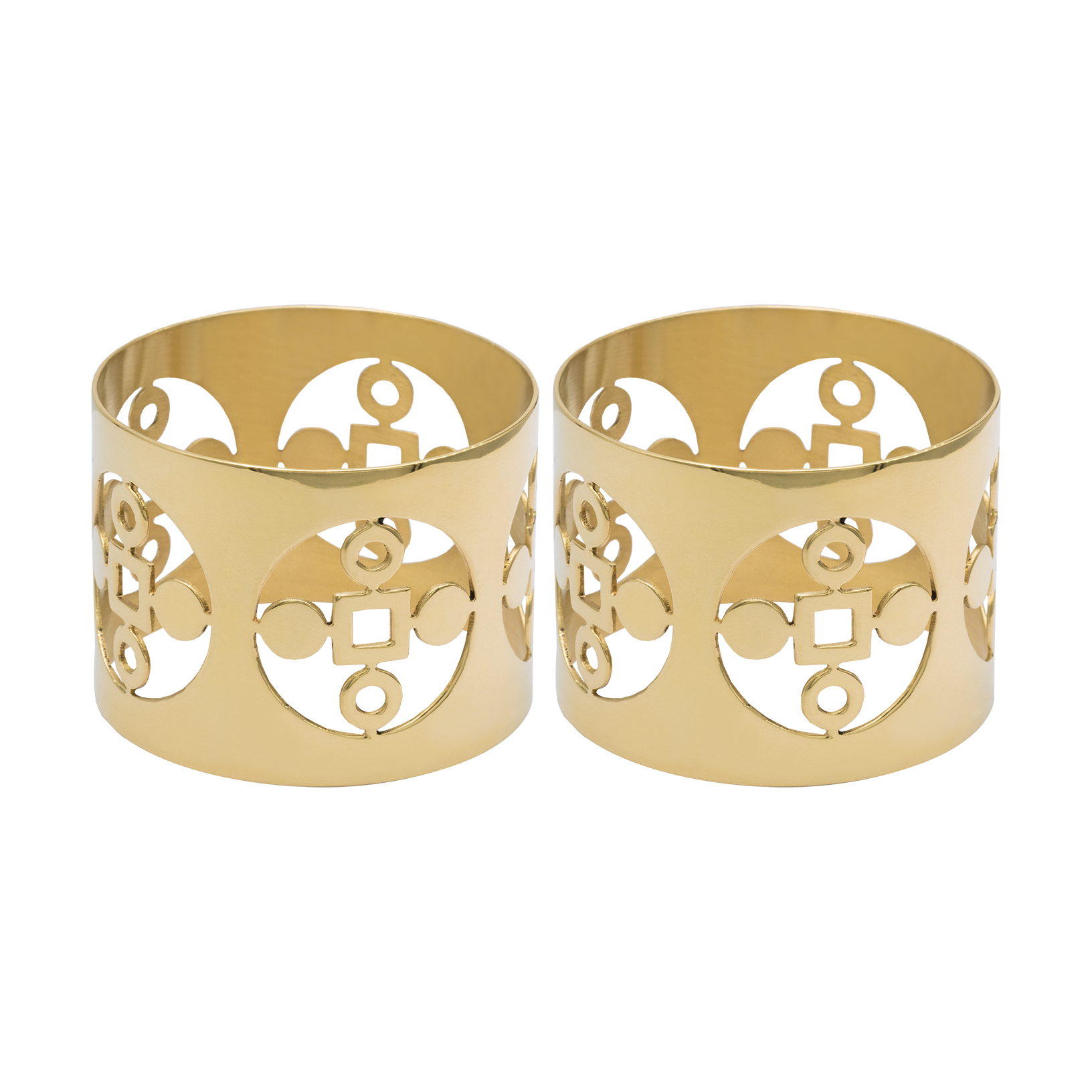 2 Anillos servilleteros Anima Gemella Latón