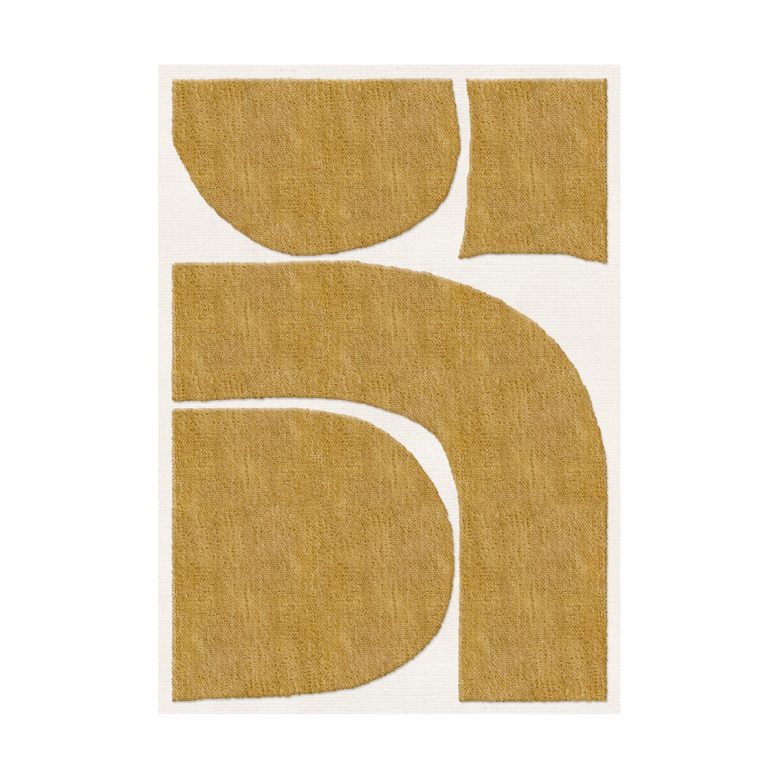 Alfombra de lana Gotland Rauk Sunflower yellow 180x270 cm