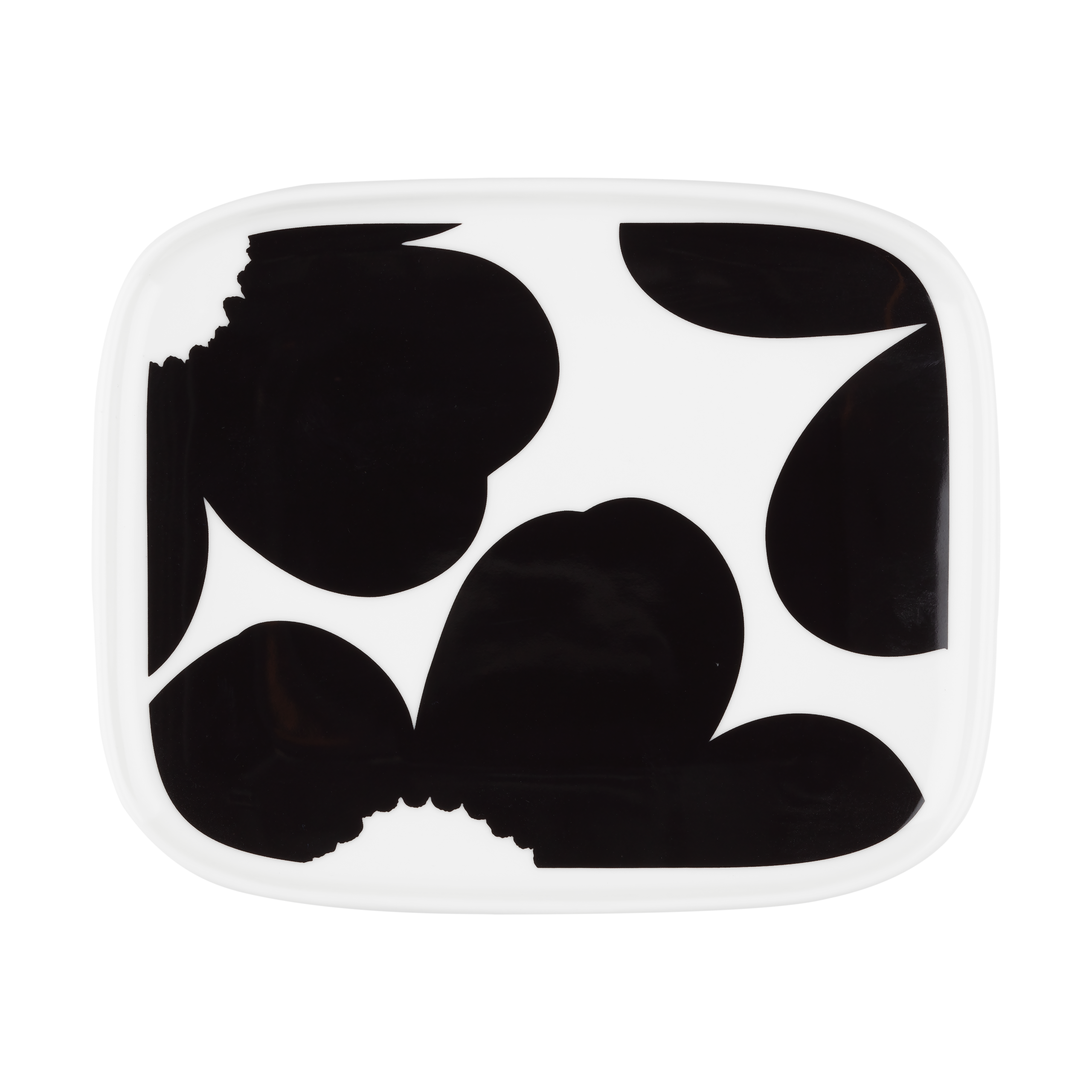 Platillo Iso Unikko 12x15 cm White-black