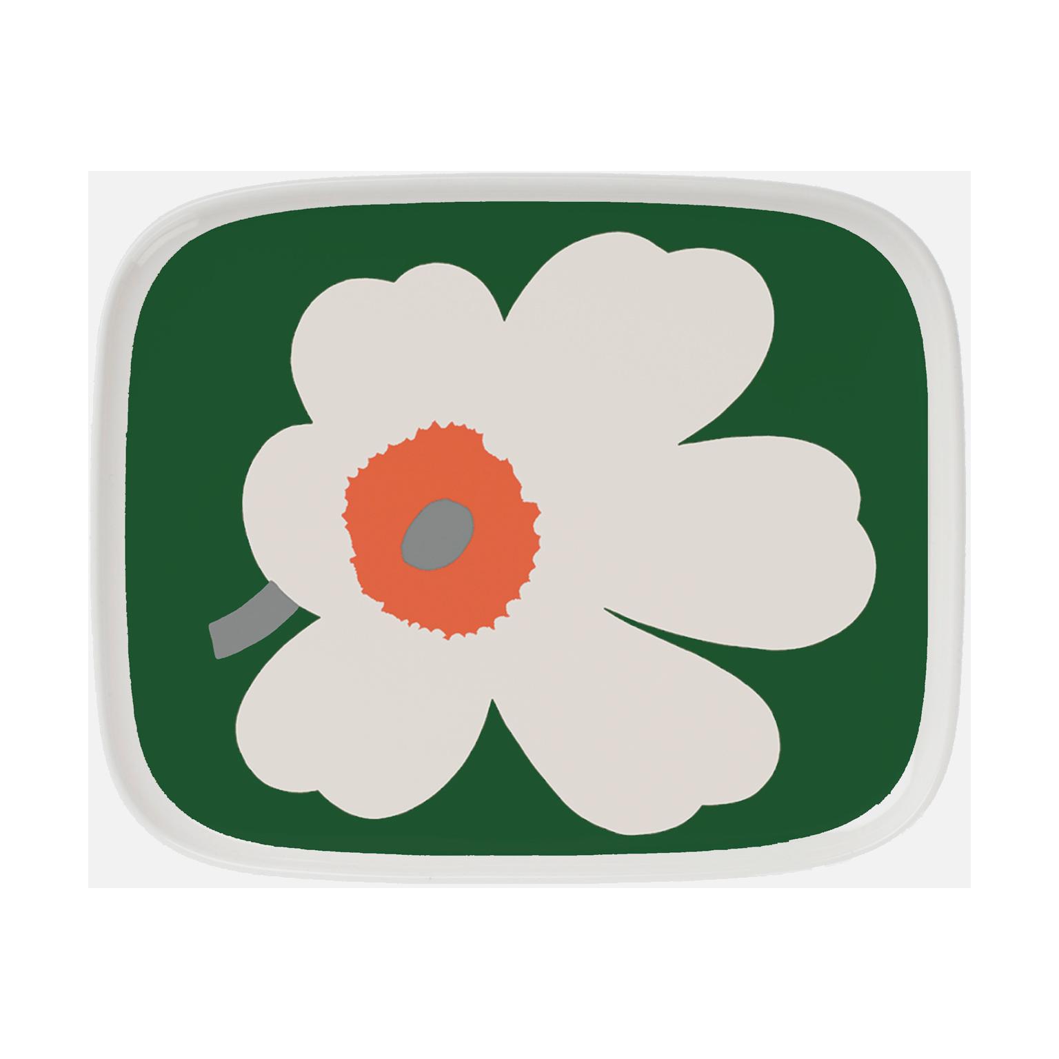 Platillo Unikko 60º aniversario 12x15 cm White-green-orange