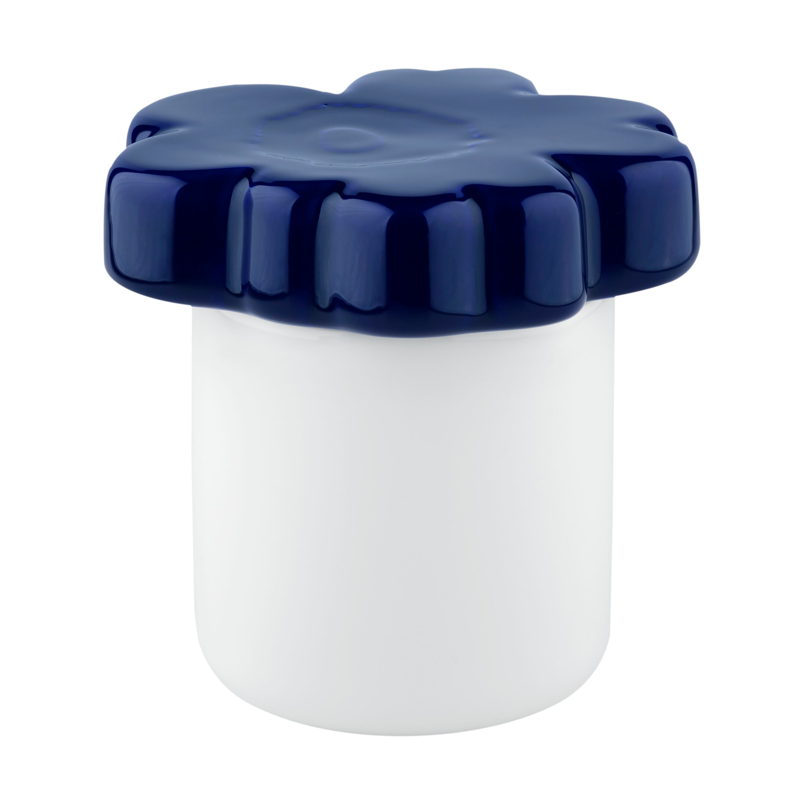 Bote Unikko 60 aniversario Ø6,5x15,5 cm White-d. blue