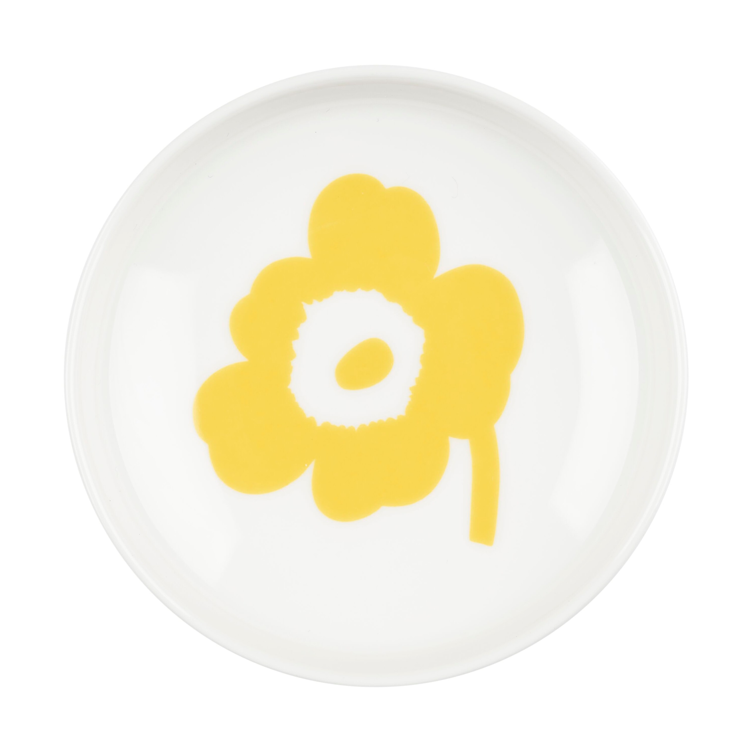 Plato Unikko Ø8,5 cm White-spring yellow