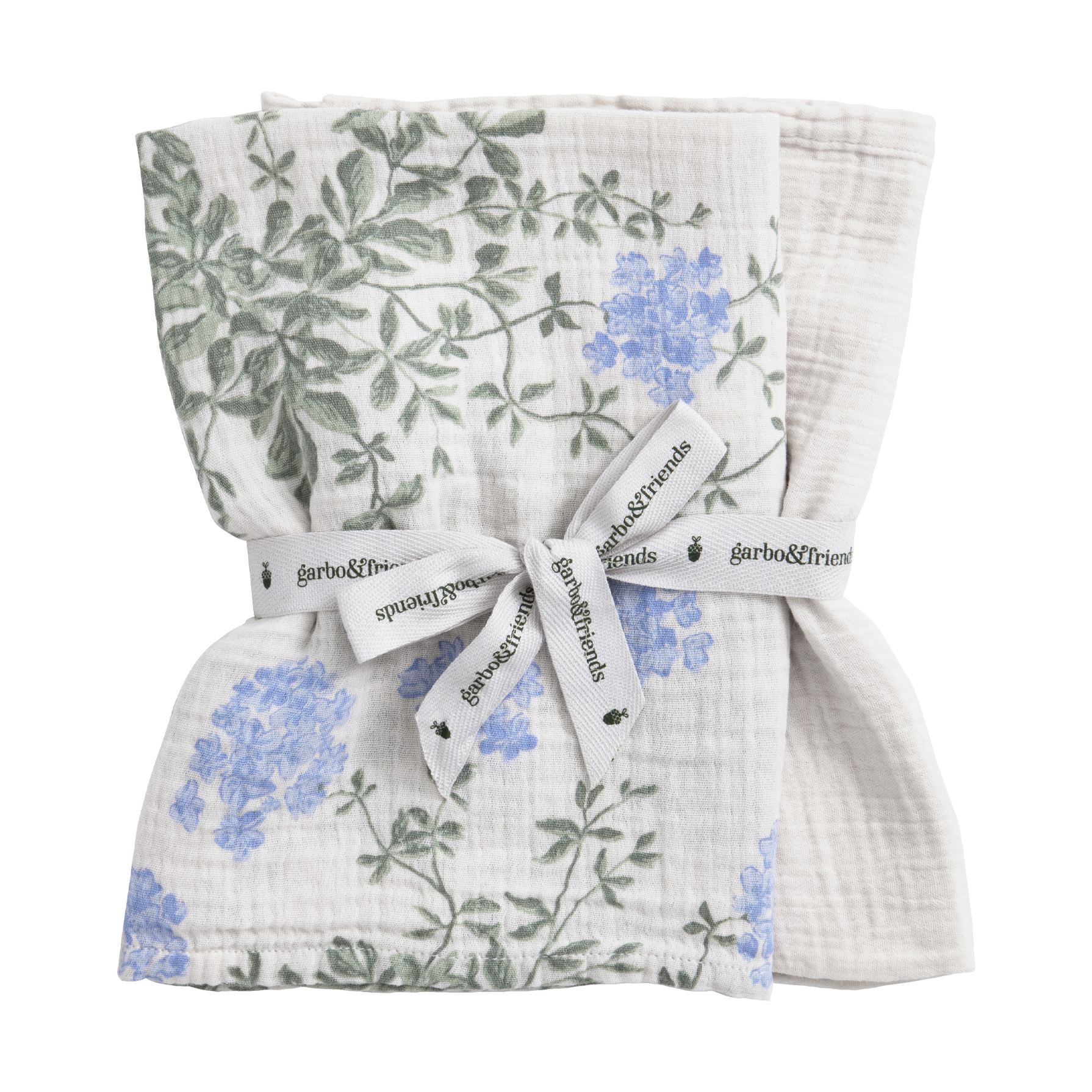 2 mantas pequeñas Plumbago Muslin 60x60 cm