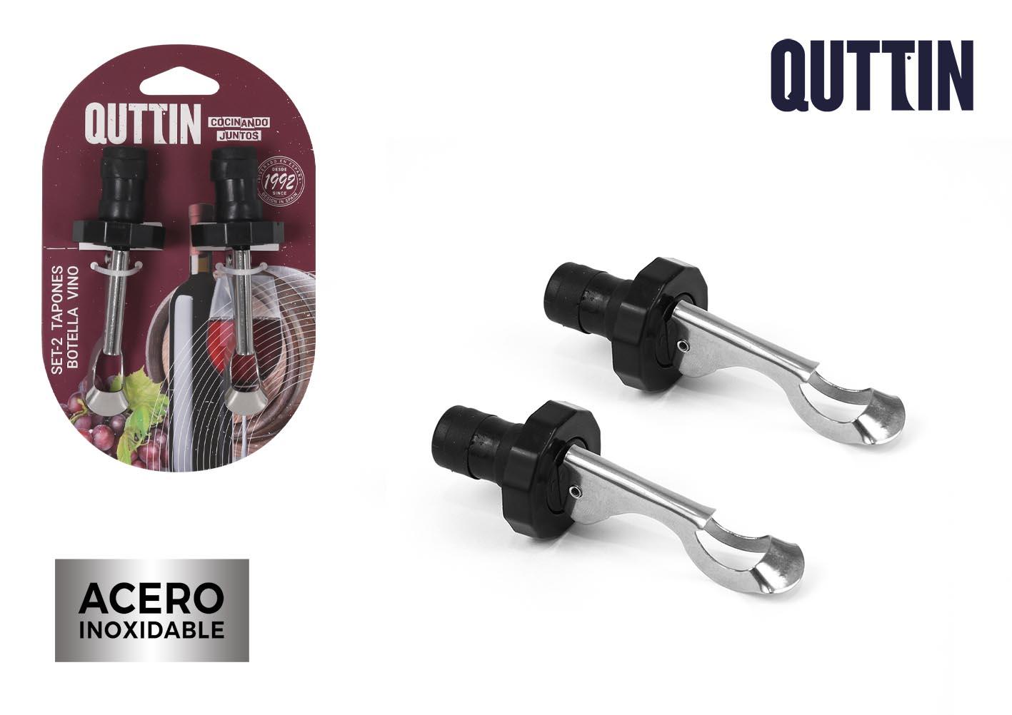 Quttin Set 2 Tapones para Botella de Vino (24 Cajas)