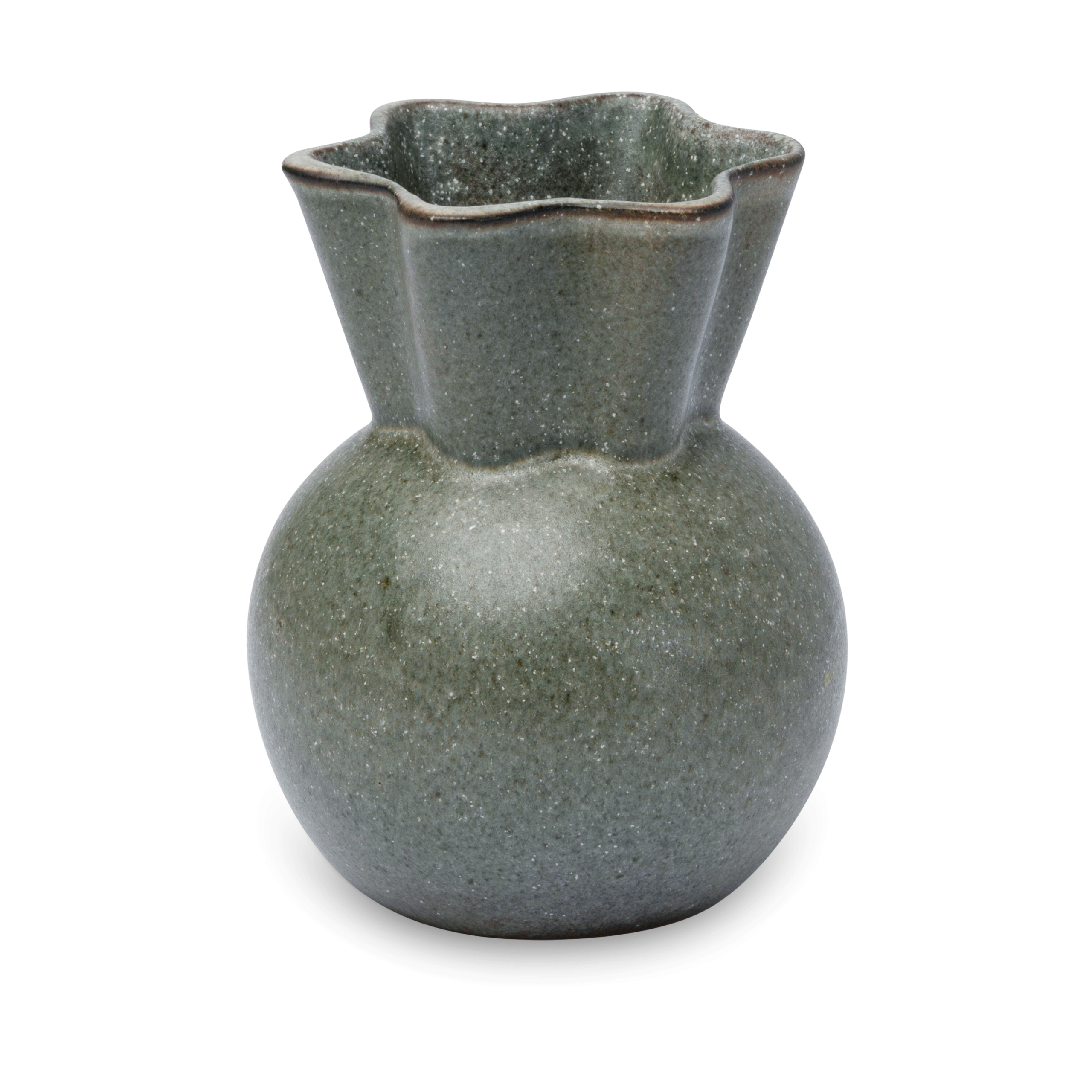 Jarrón Eva Stæhr-Nielsen 14 cm Verde musgo