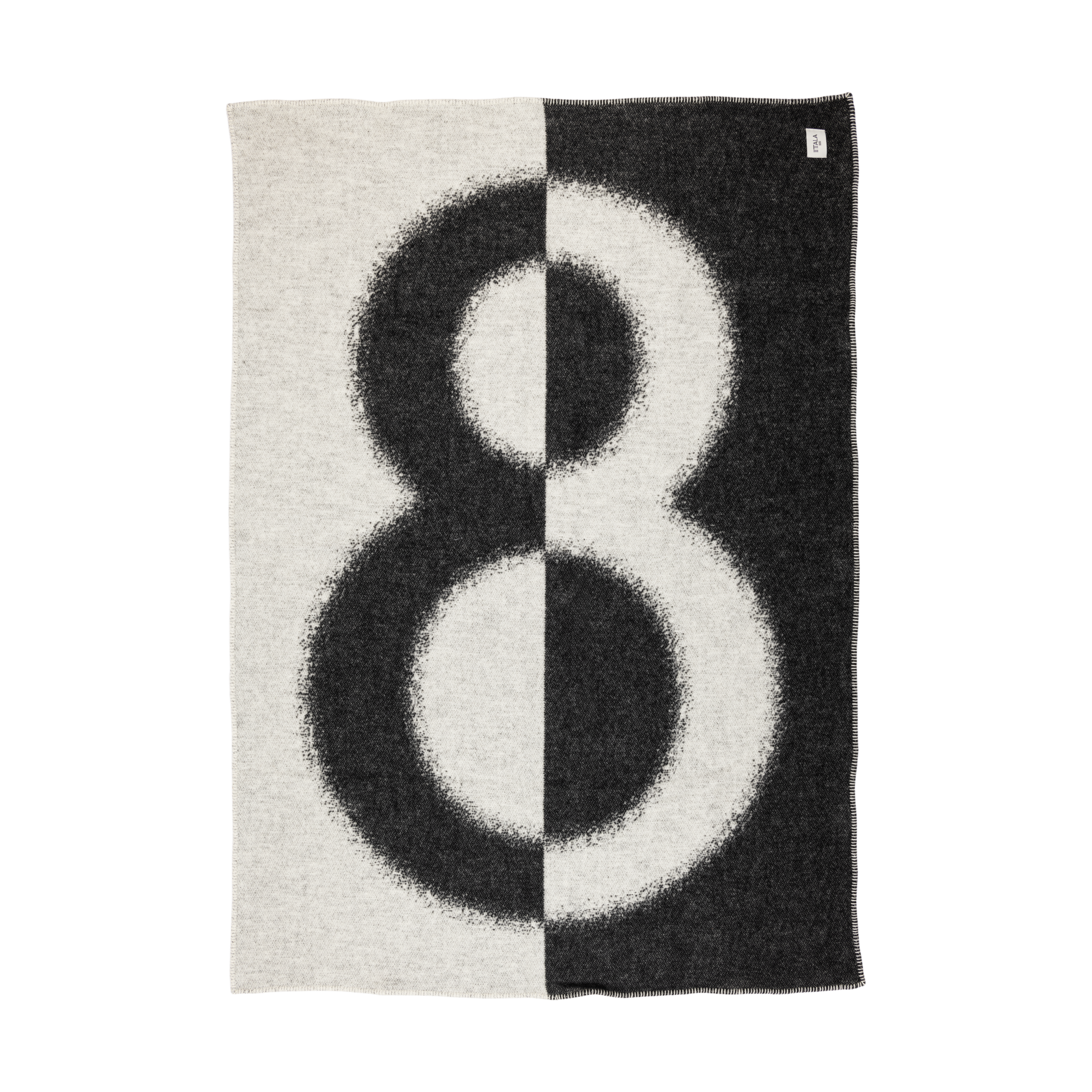 Manta Iittala 8 130x180 cm Ecru-Negro