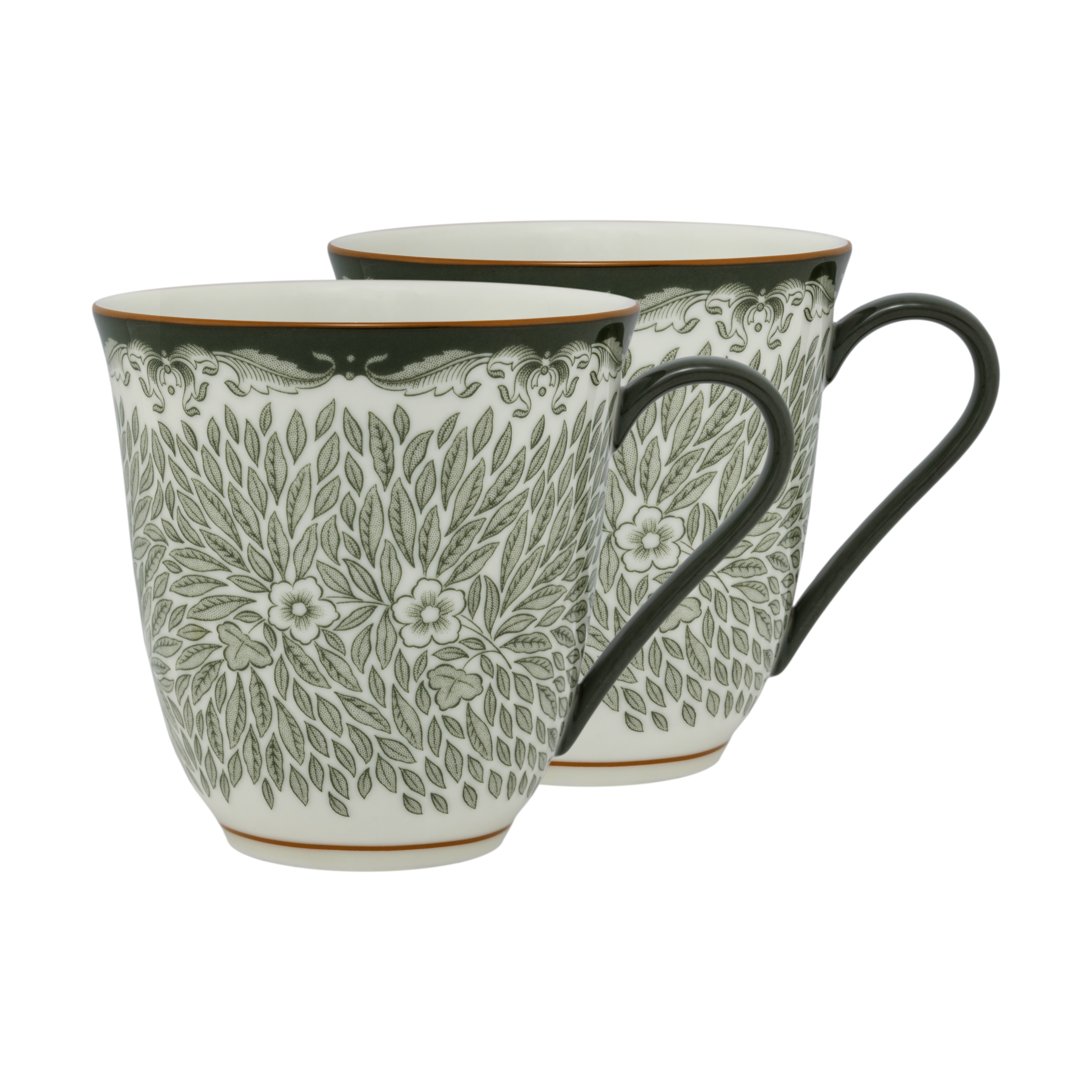 2 tazas Ostindia Floris 30 cl Verde