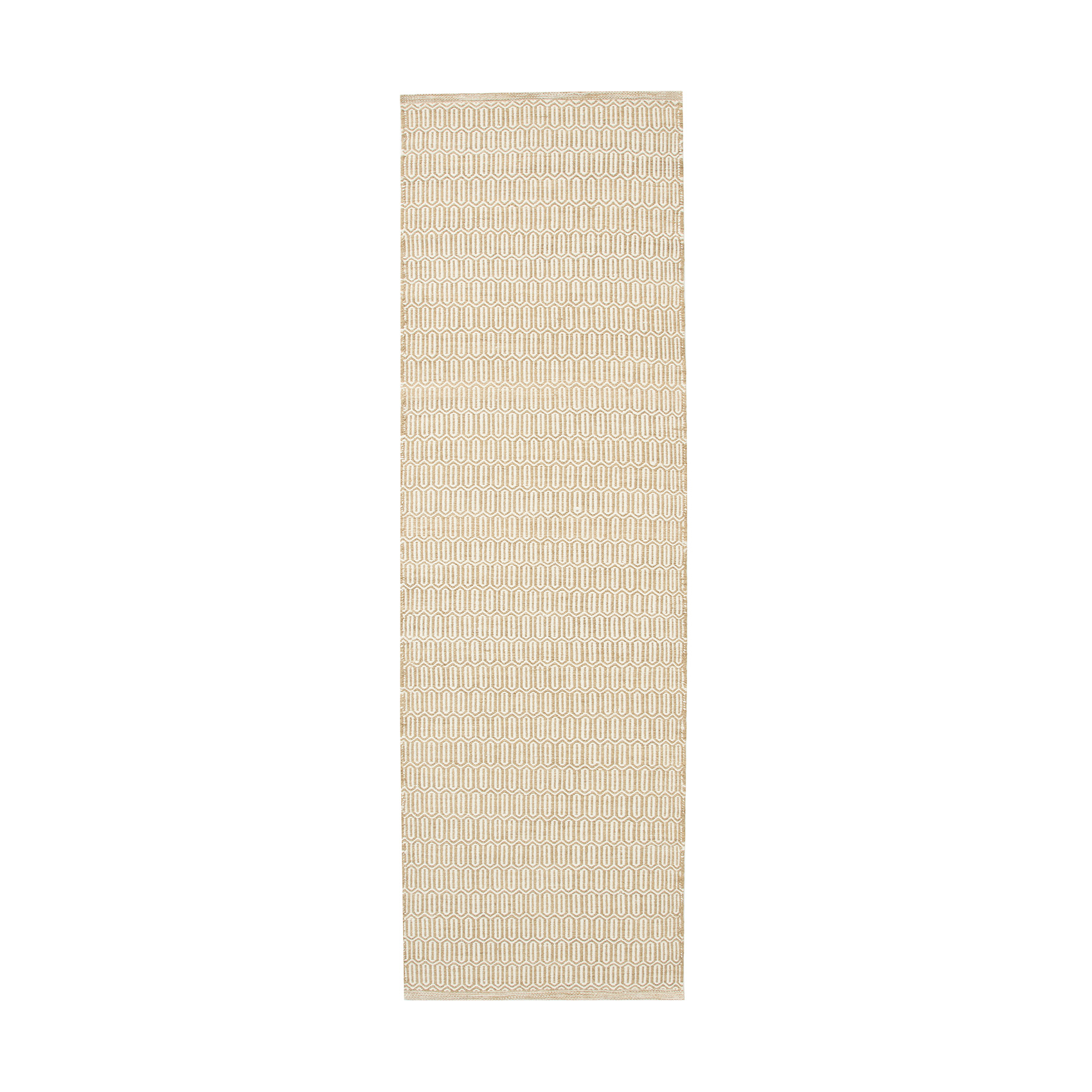 Alfombra de lana Mohini 80x250 cm Beige