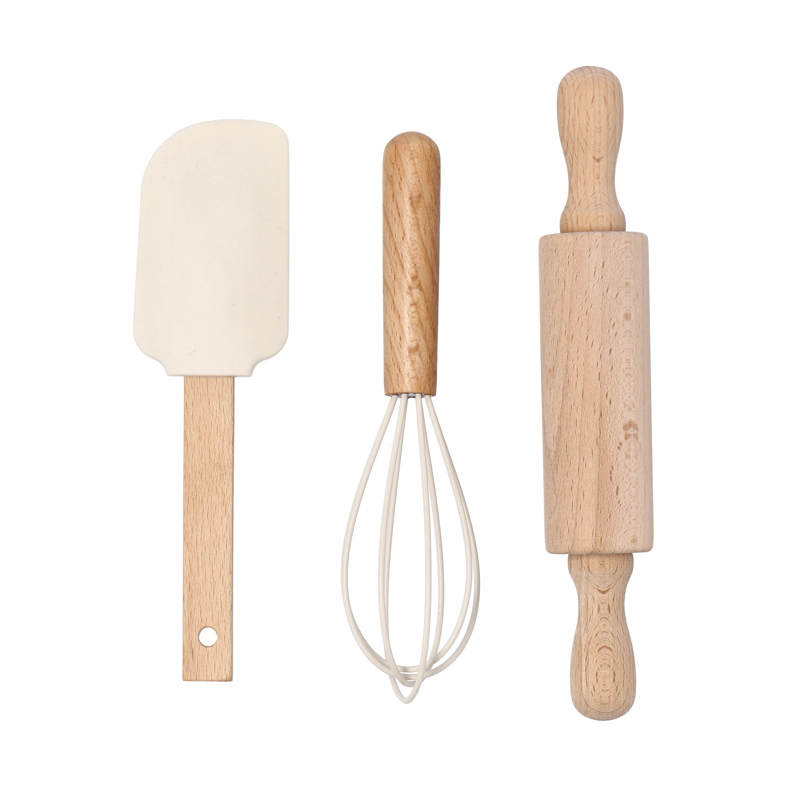 Utensilios de repostería Nordwik de silicona for barn 3 piezas Crema