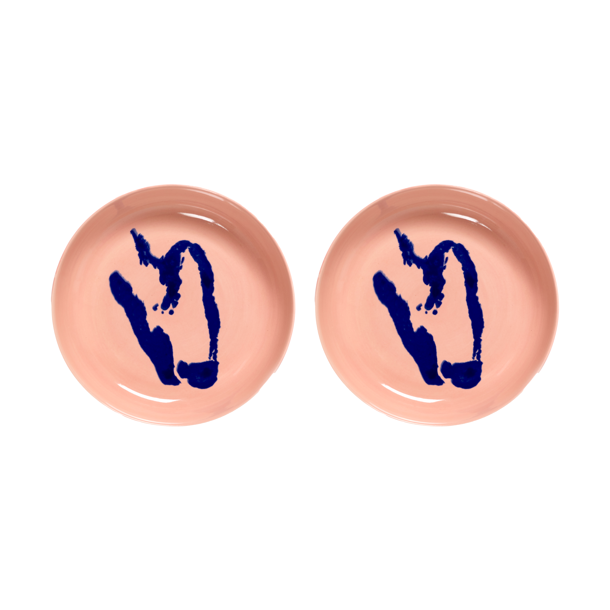 2 Platos hondos Ottolenghi Feast Ø22 cm Pink-pepper blue