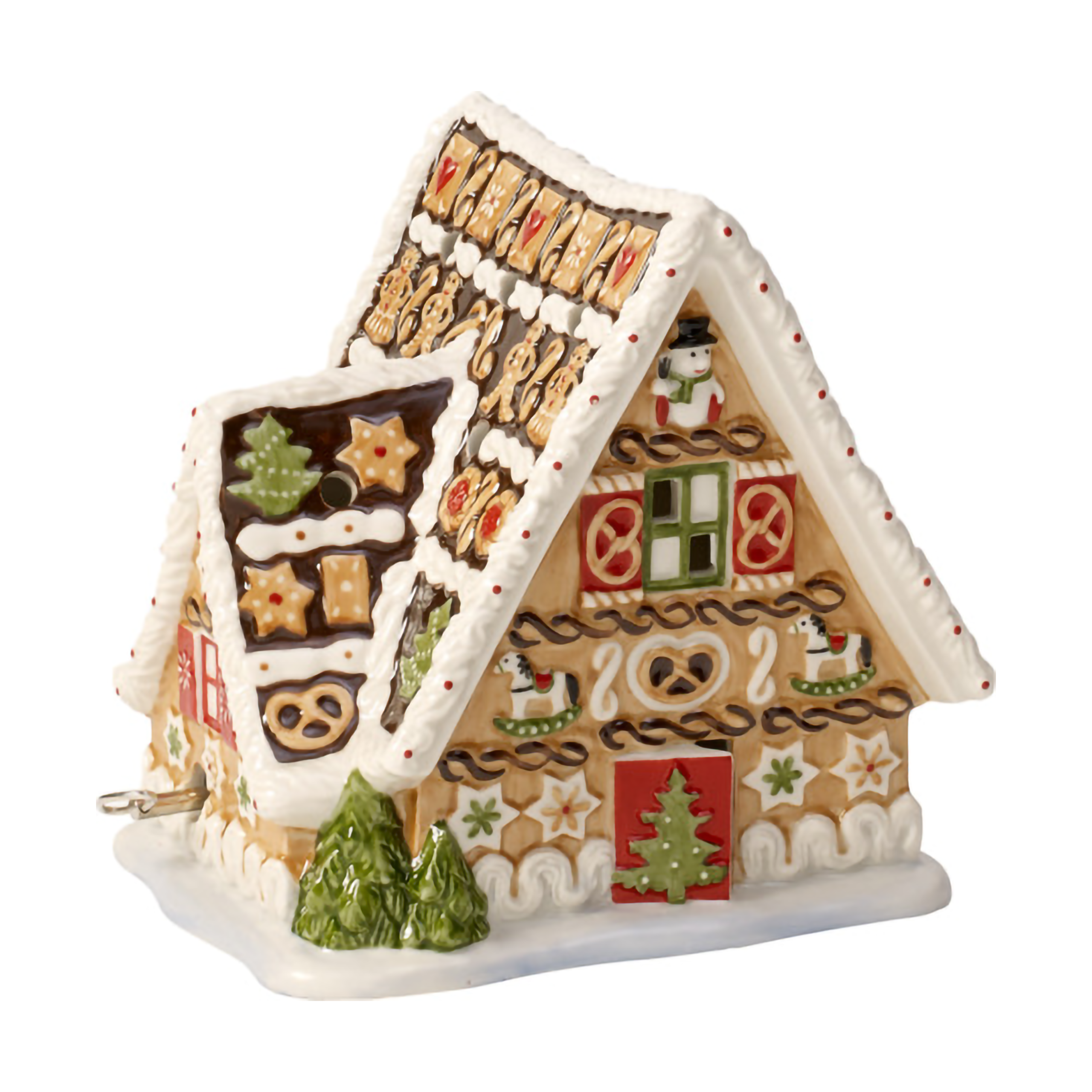 Casita de jengibre con caja de música Christmas Toys Beige