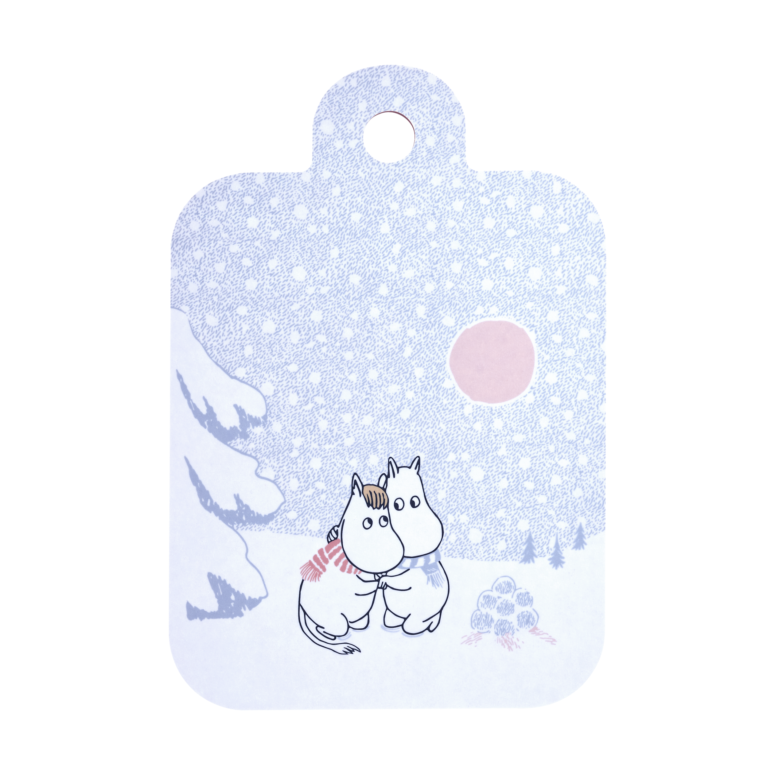 Tabla de cortar Mumin 21x31 cm Let it snow