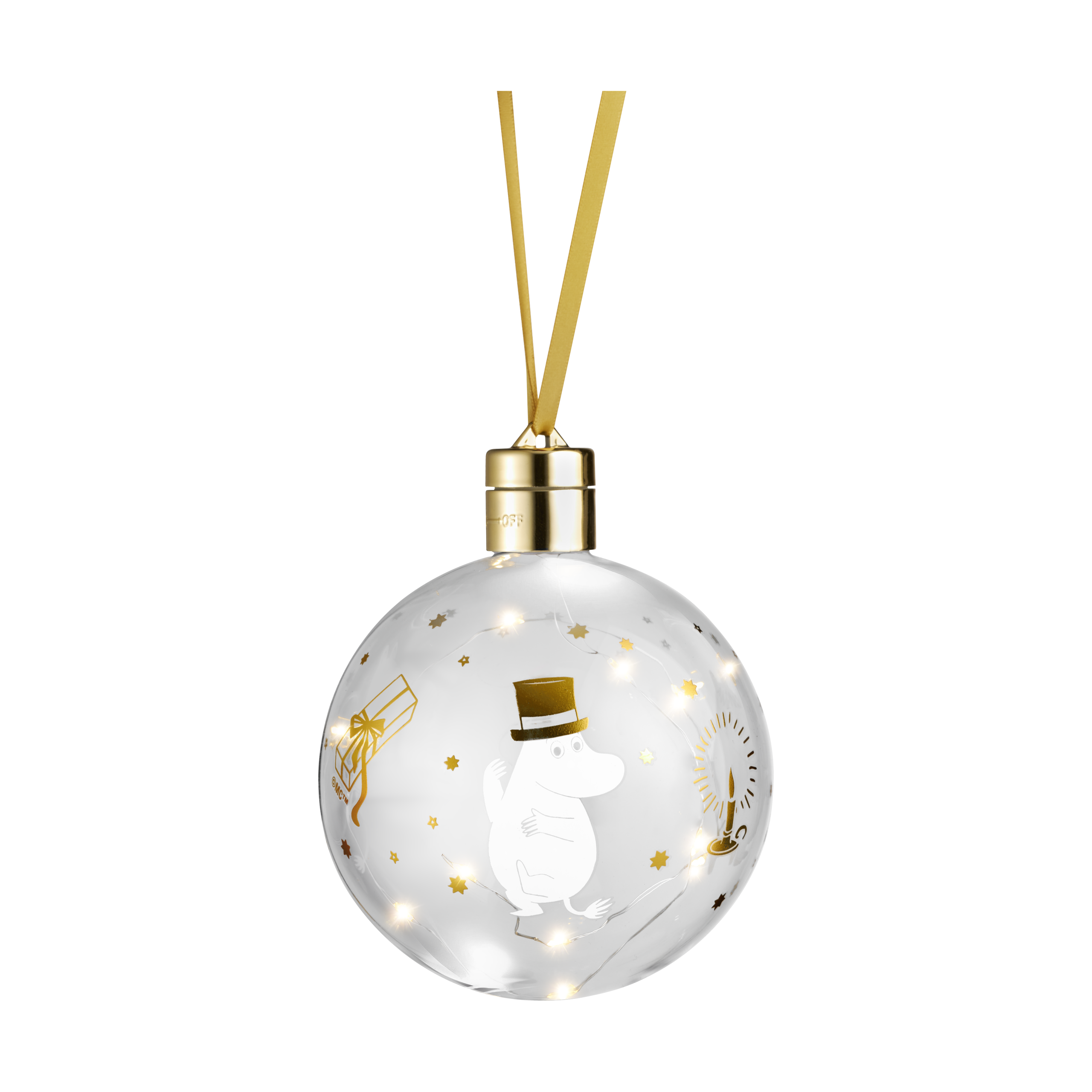 Bola de decoración de Mumin con luz LED Sparkling Stars