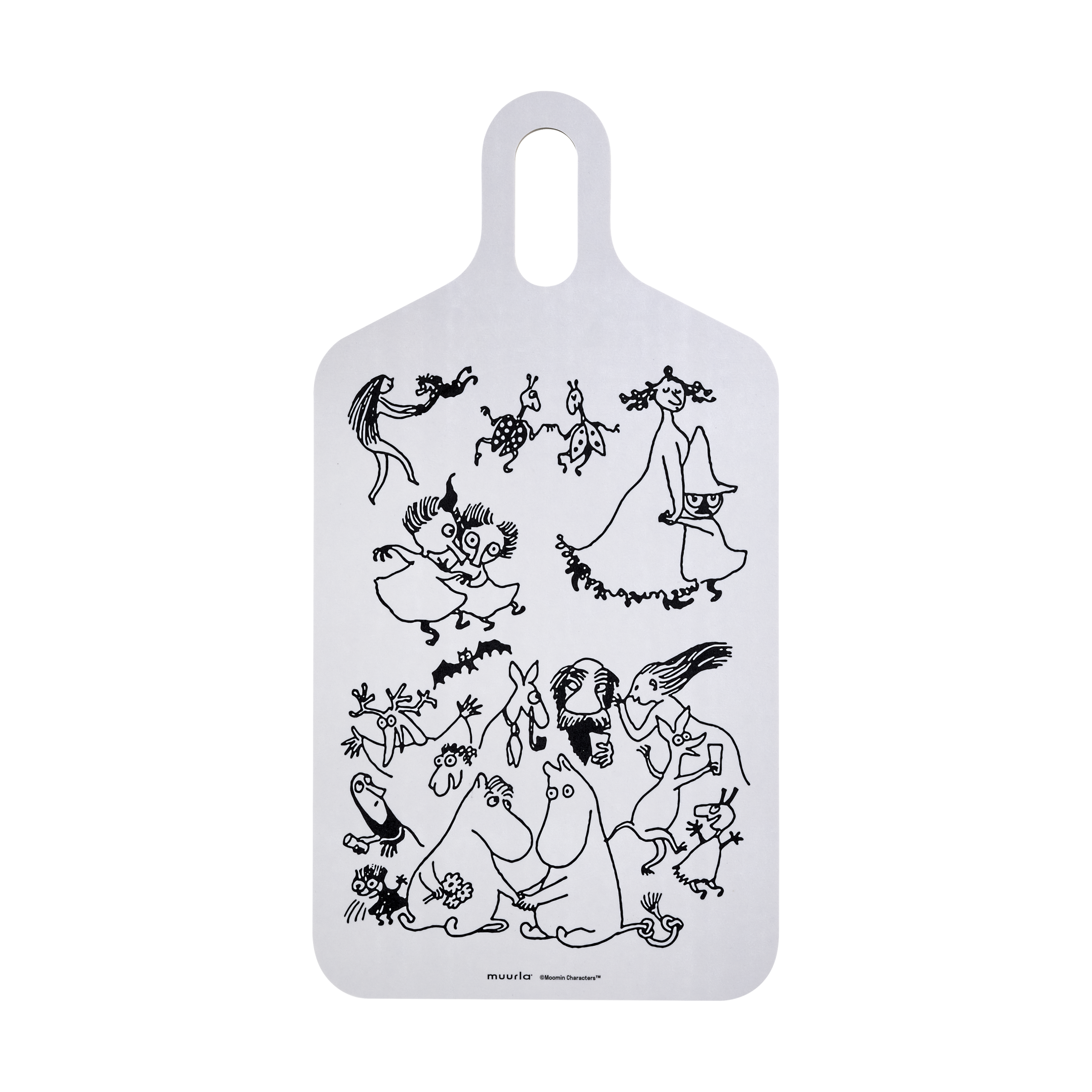 Tabla de cortar Mumin 80, 23x44 cm Blanco