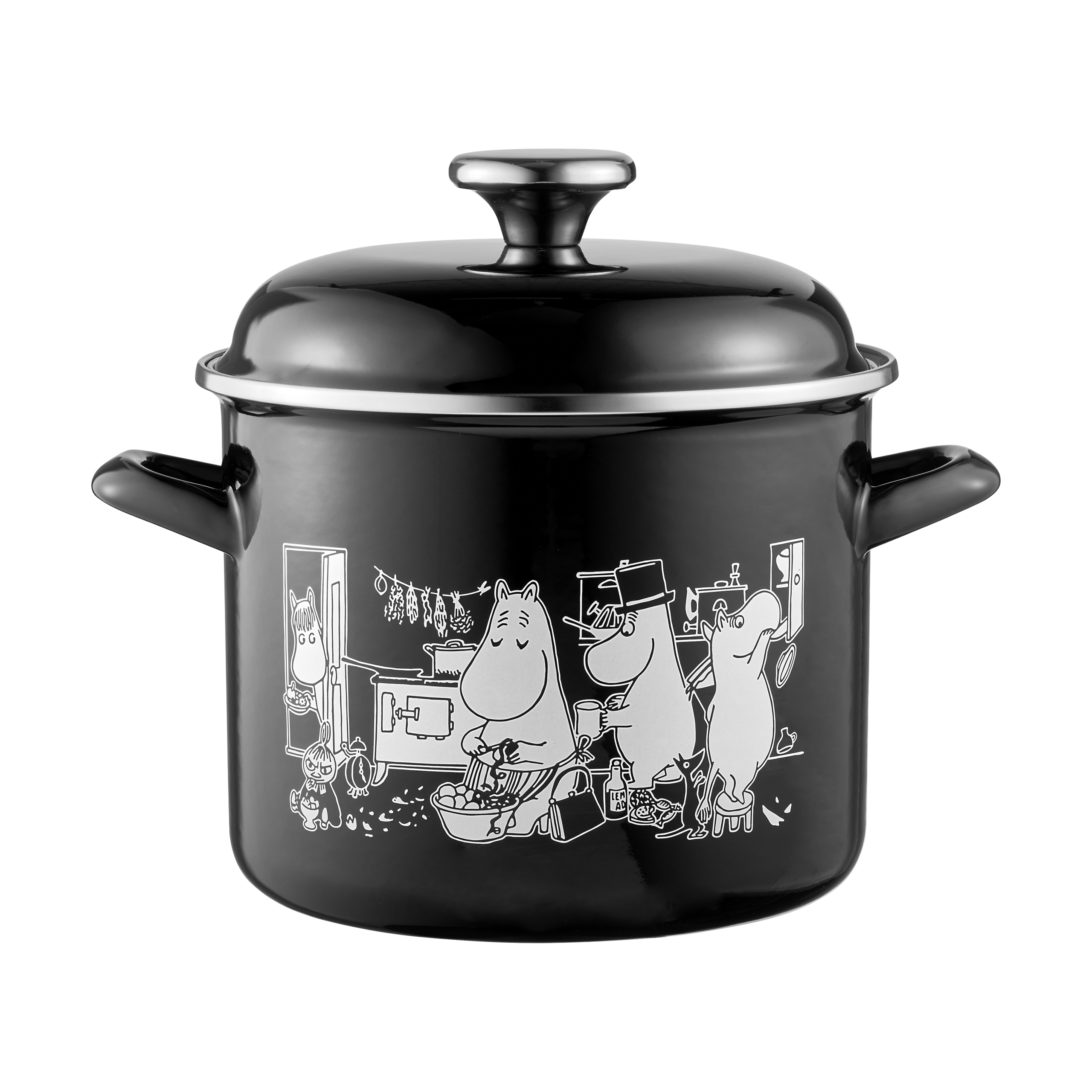 Olla esmaltada Mumin con tapa alta 3,5 L Cocina