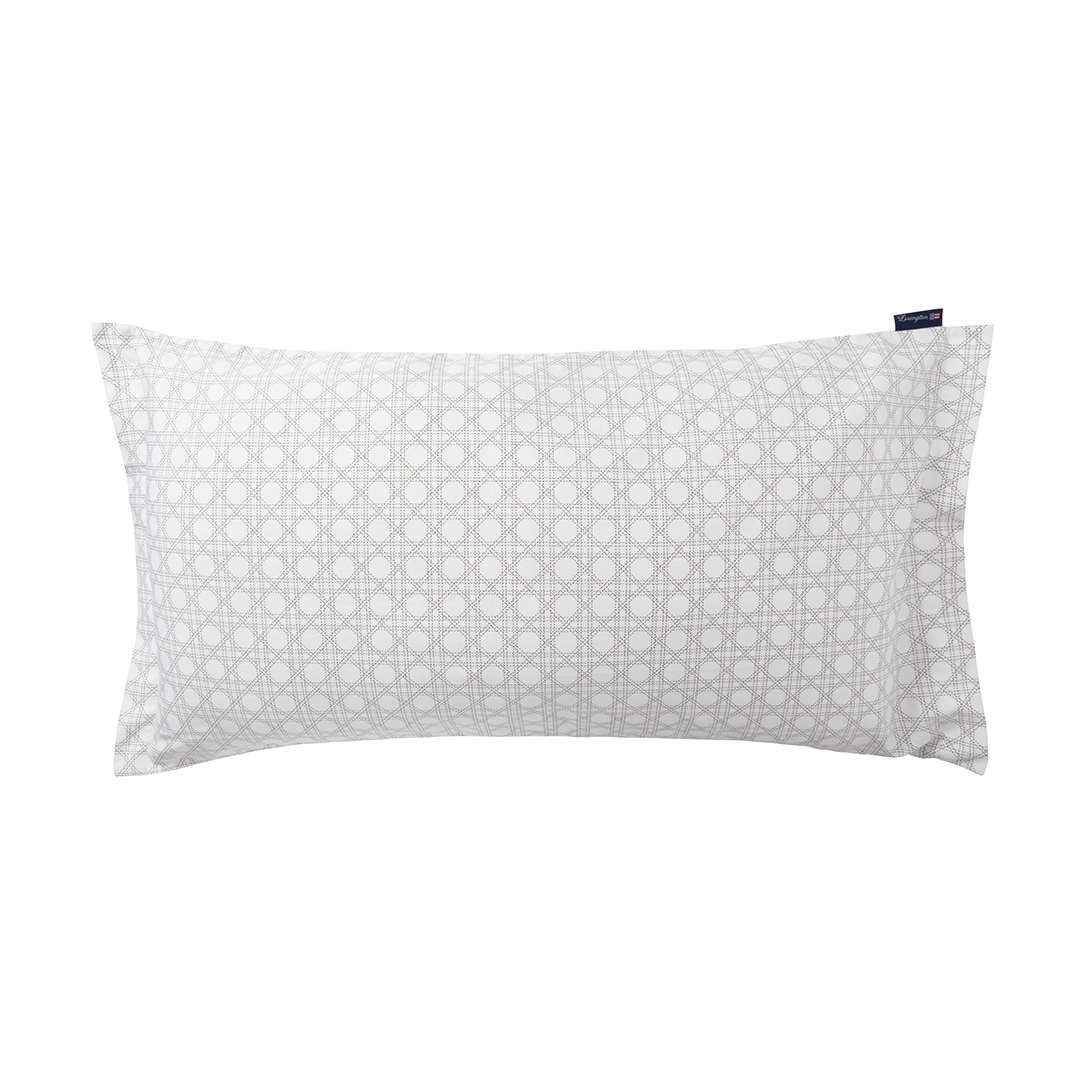 Funda de almohada Rattan Printed 50x90 cm White