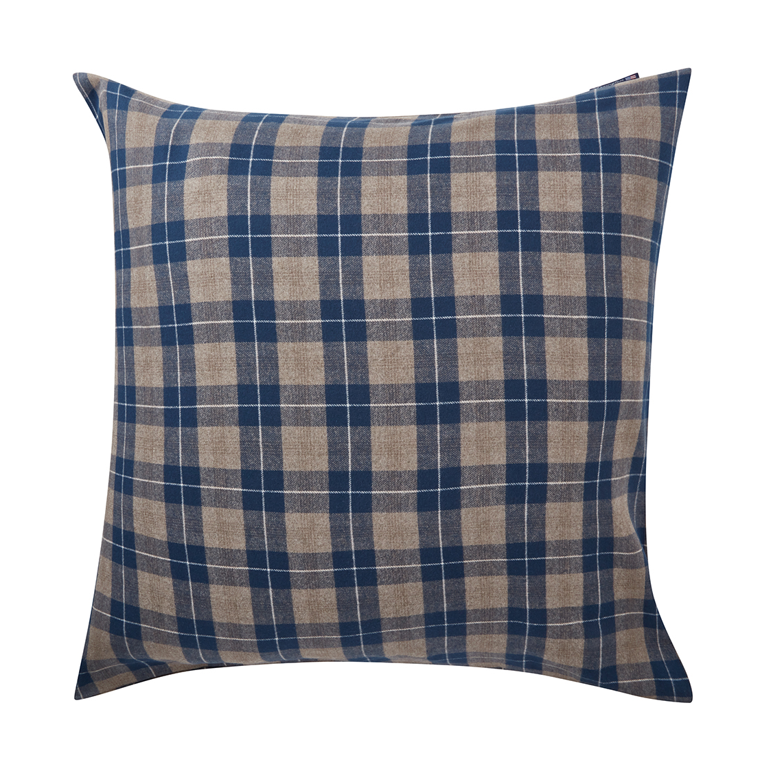 Funda de almohada Checked Flannel 65x65 cm Denim blue-beige
