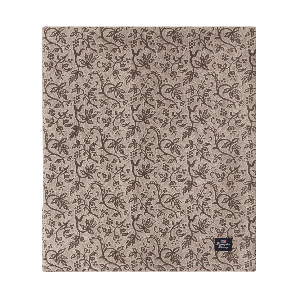 Mantel Printed Recycled Cotton 150x350 cm Light beige