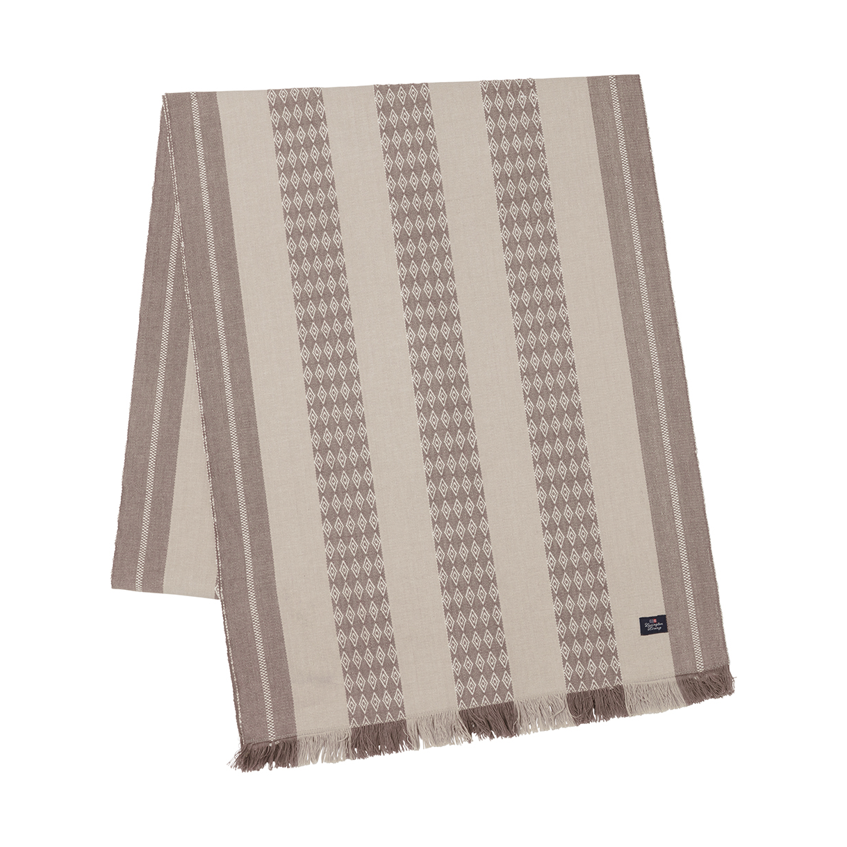 Camino de mesa Striped bordslöpare 50x250 cm Beige